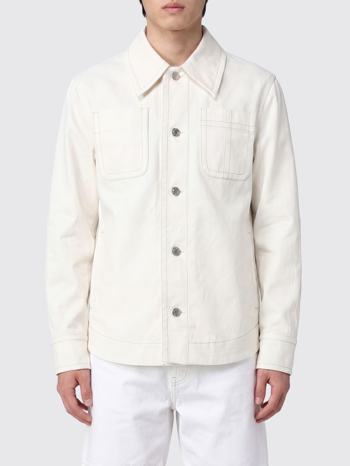 AMI PARIS Giacca camicia in cotone