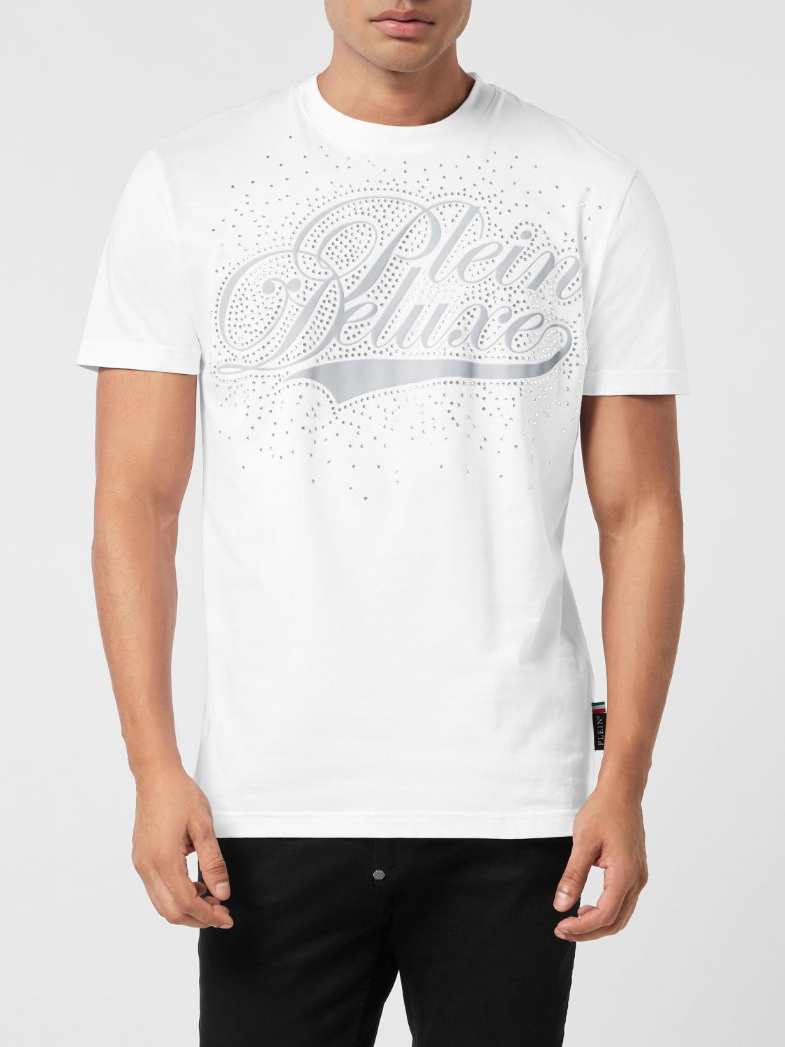 PHILIPP PLEIN T-Shirt mit Strass-Logo