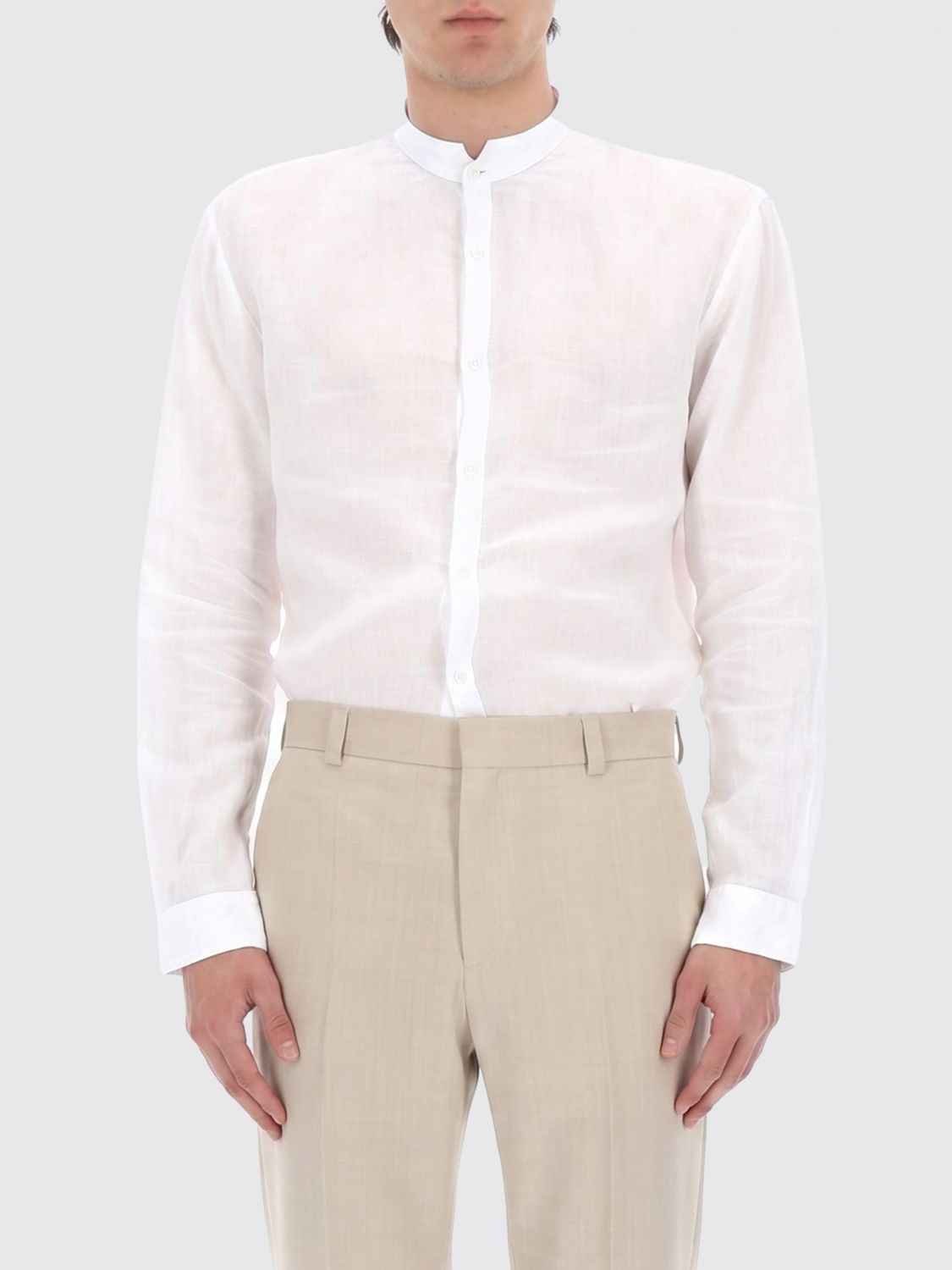 BOSS Camicia basic in lino