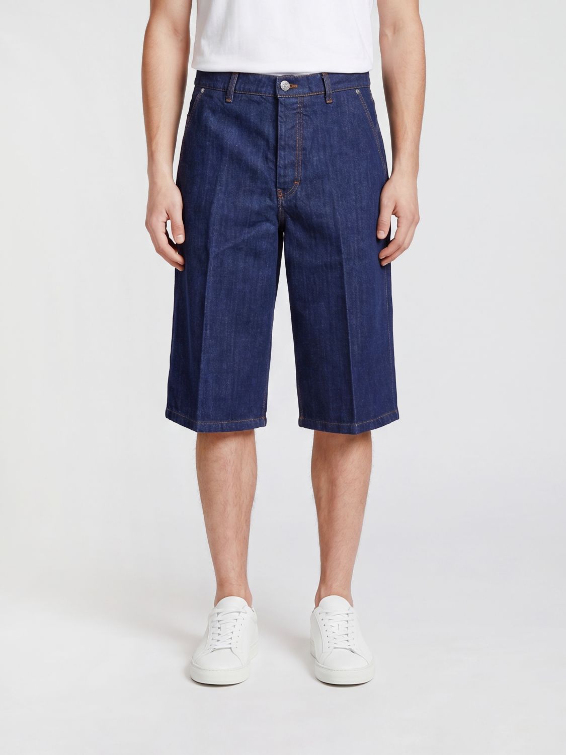 AMI PARIS Shorts Men color Indigo