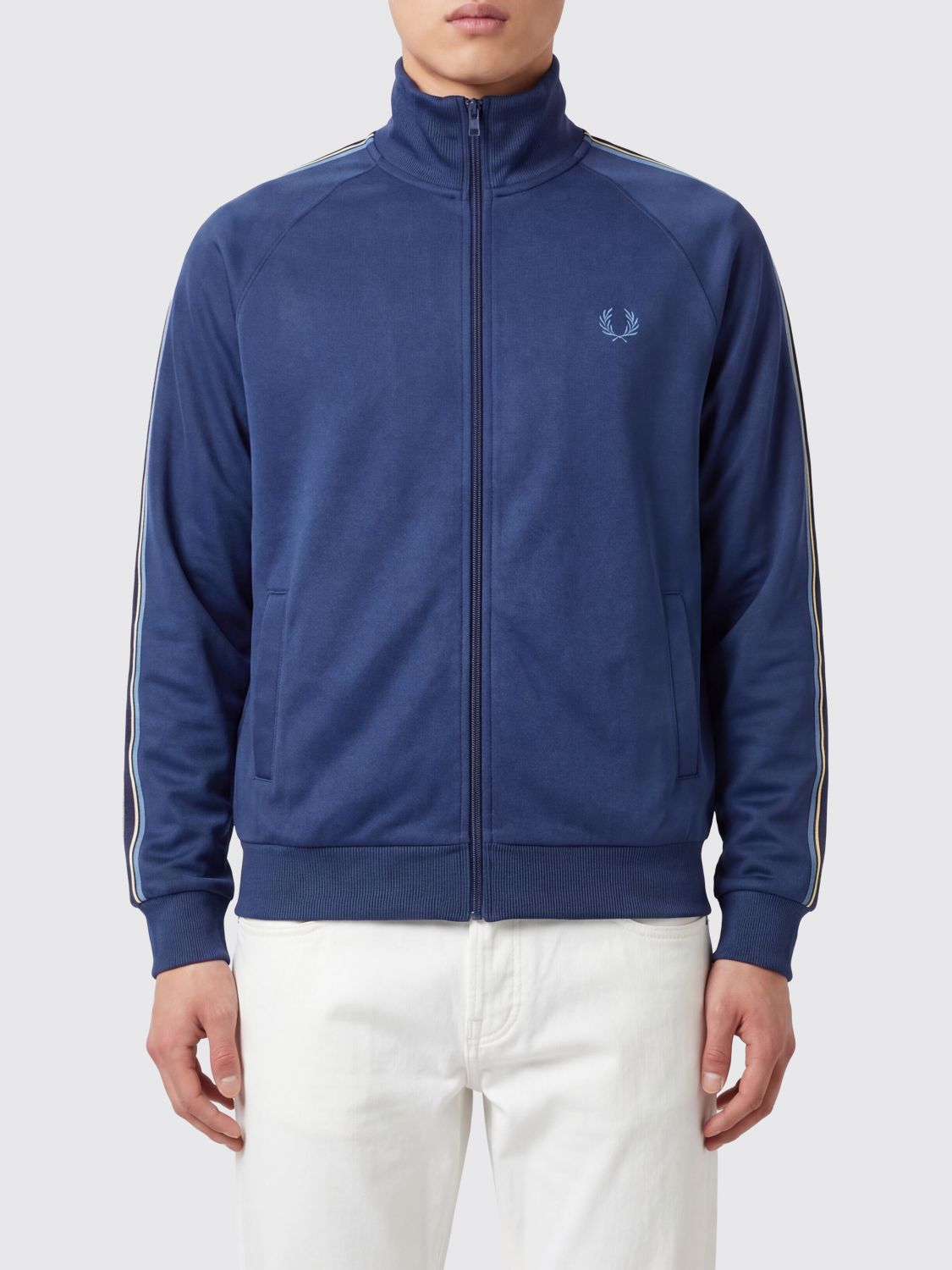 FRED PERRY Jacket Men color Blue