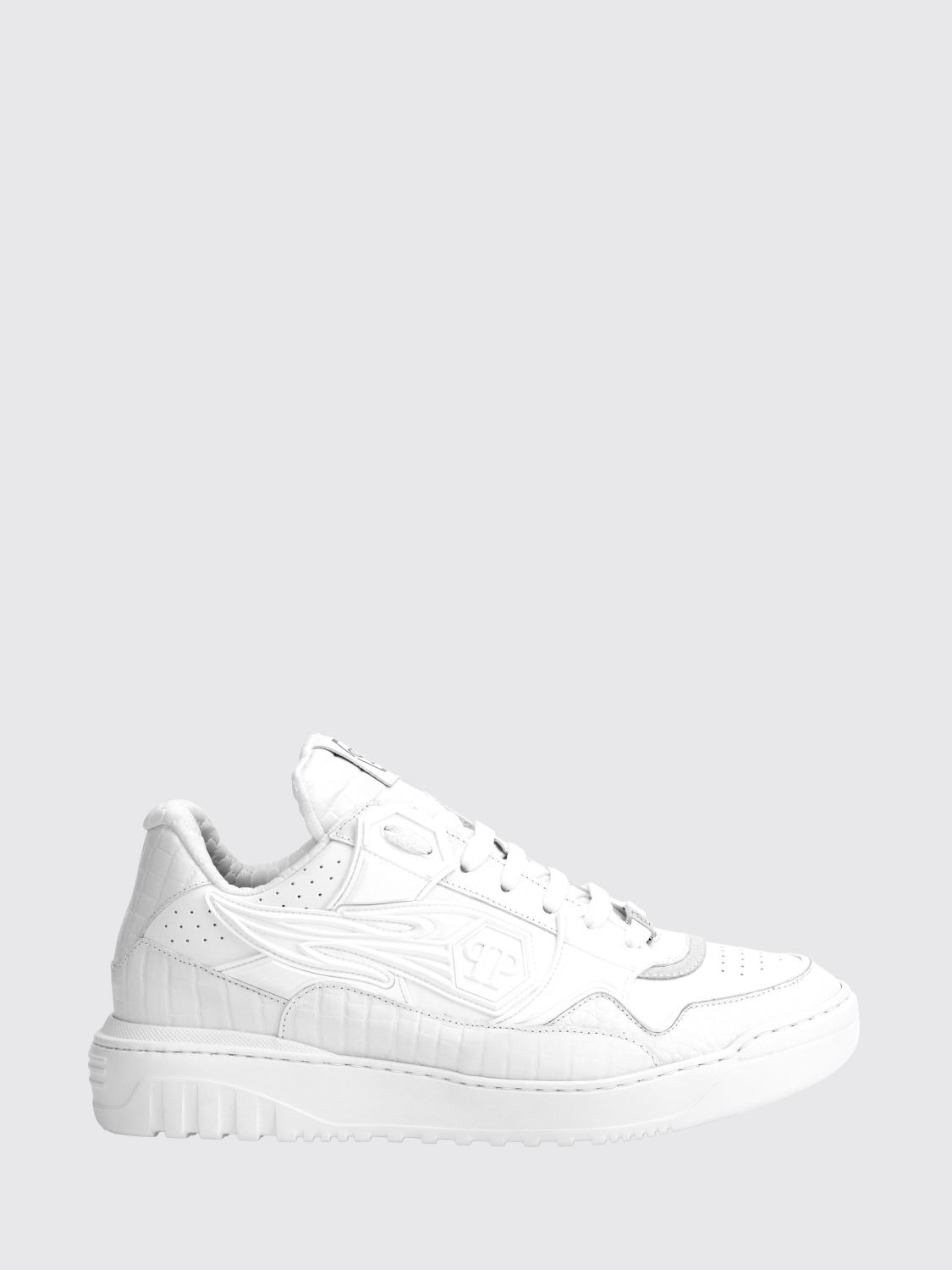PHILIPP PLEIN Sneakers Moonwalker in pelle stampa cocco