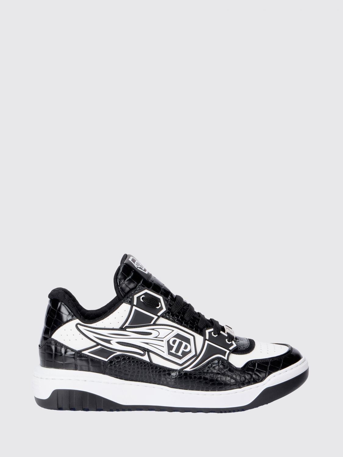PHILIPP PLEIN Sneakers Moonwalker in pelle stampa cocco