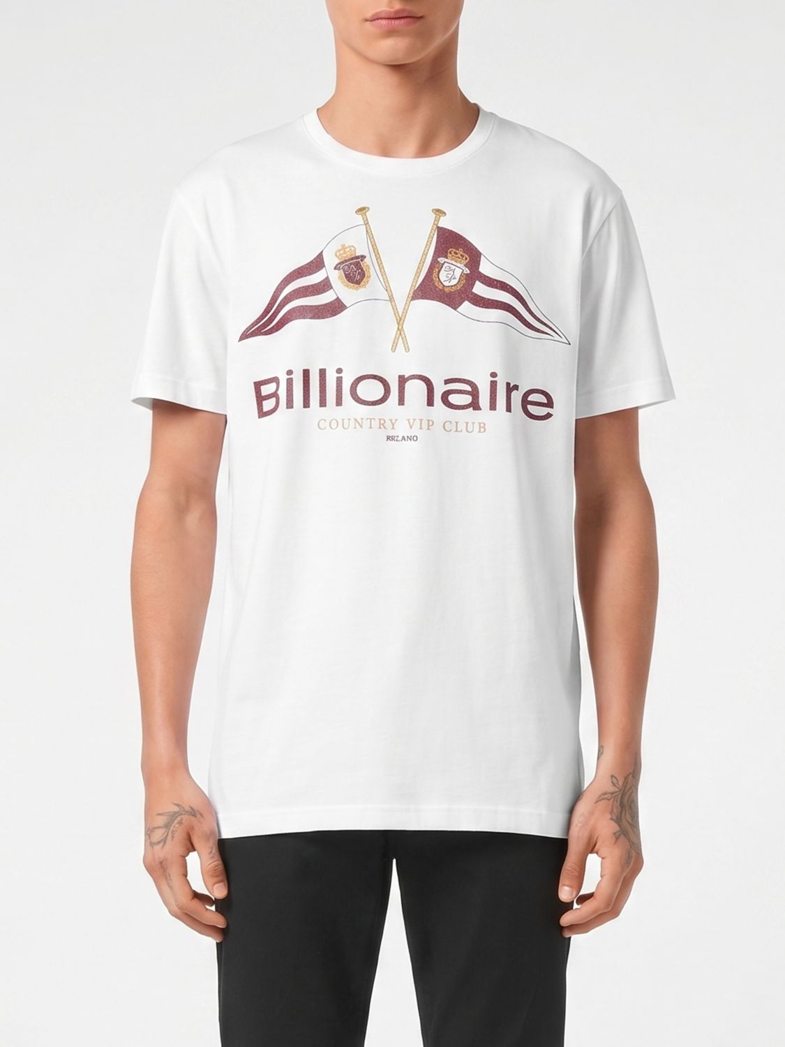 BILLIONAIRE Baumwoll-T-Shirt mit Logo