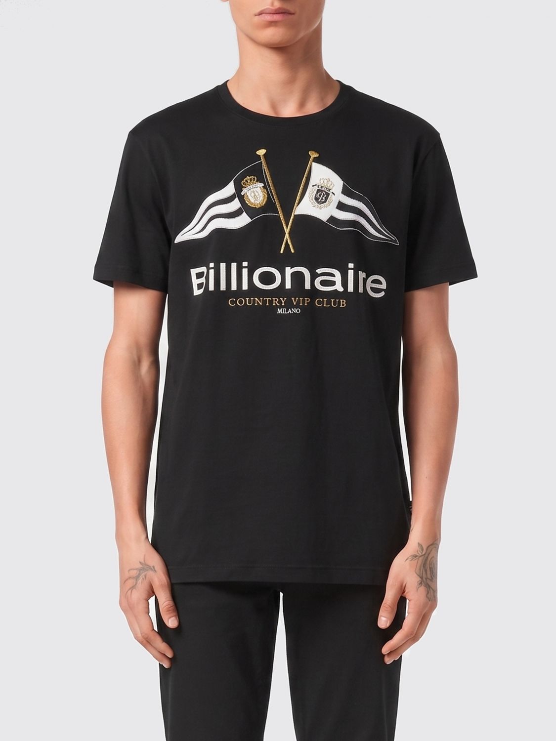 BILLIONAIRE Baumwoll-T-Shirt mit Logo