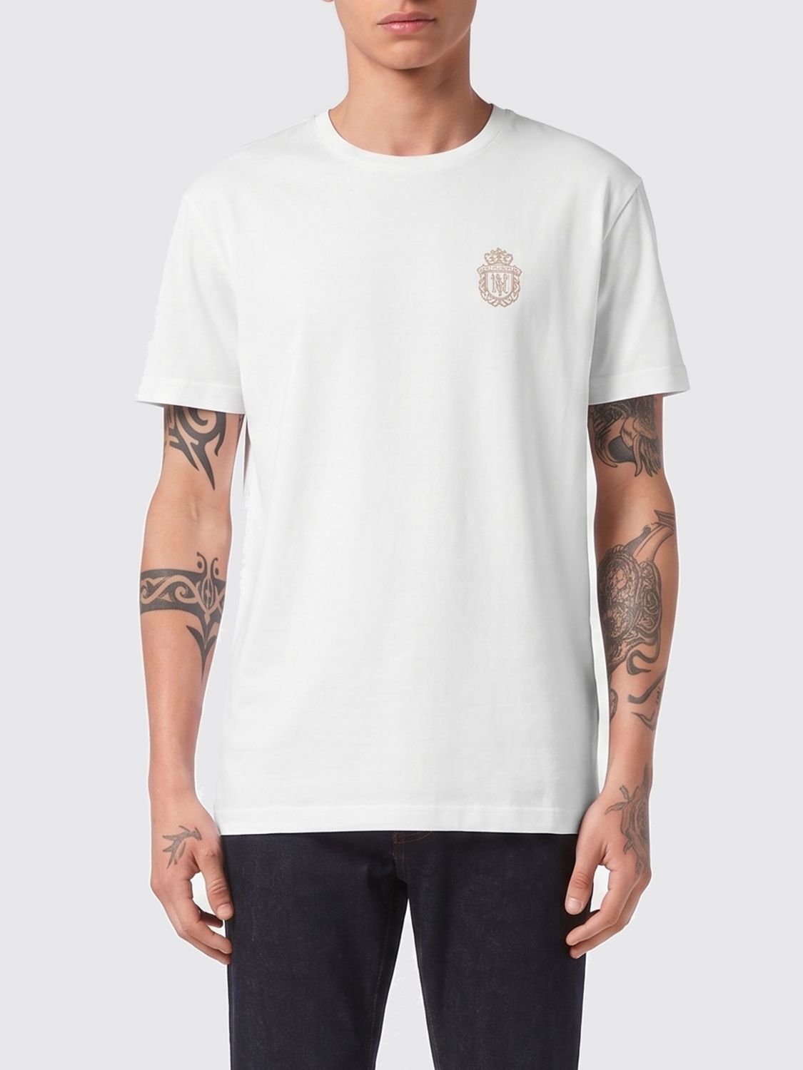 BILLIONAIRE Baumwoll-T-Shirt mit Emblem