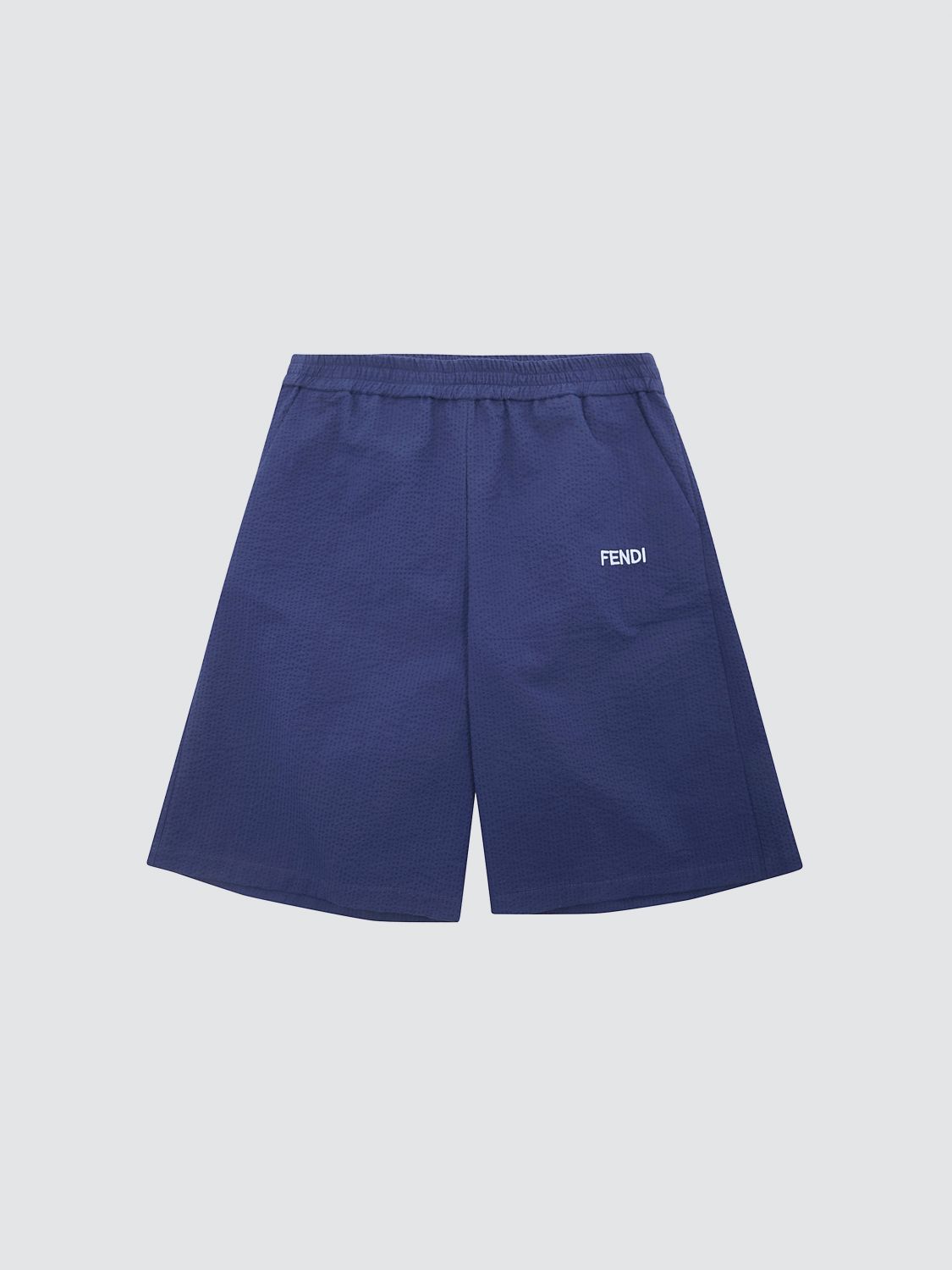 FENDI Pantaloncini jogging in cotone con logo