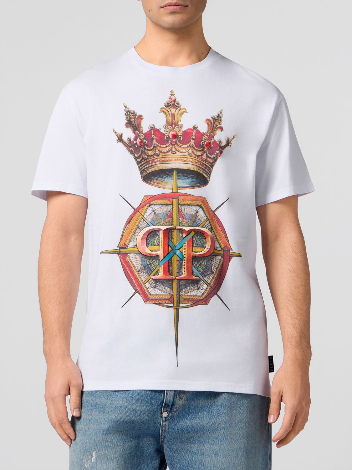 PHILIPP PLEIN T-shirt in cotone stampata