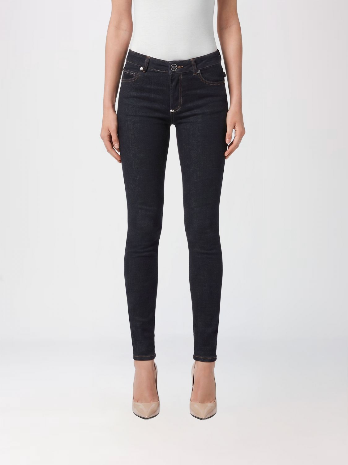 PHILIPP PLEIN Jeans Woman color Denim