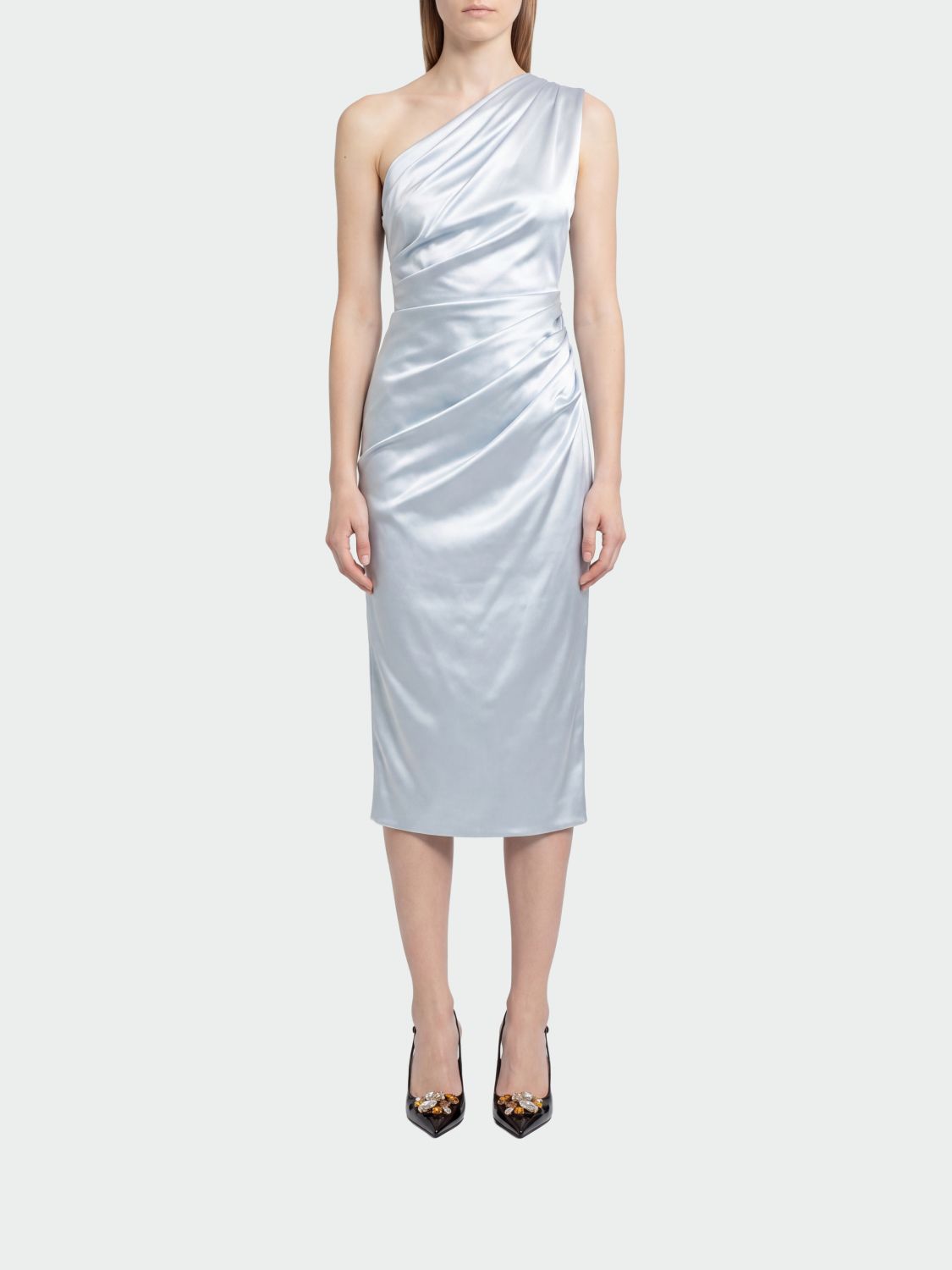 Dolce & Gabbana One-Shoulder Satin Dress · 40