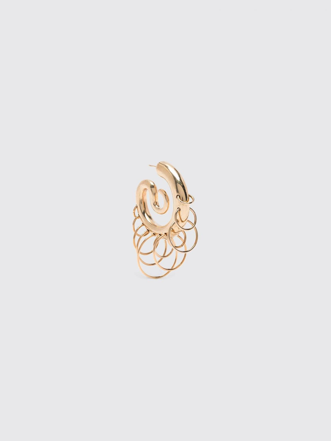 Panconesi Serpent Chromed Brass Earrings