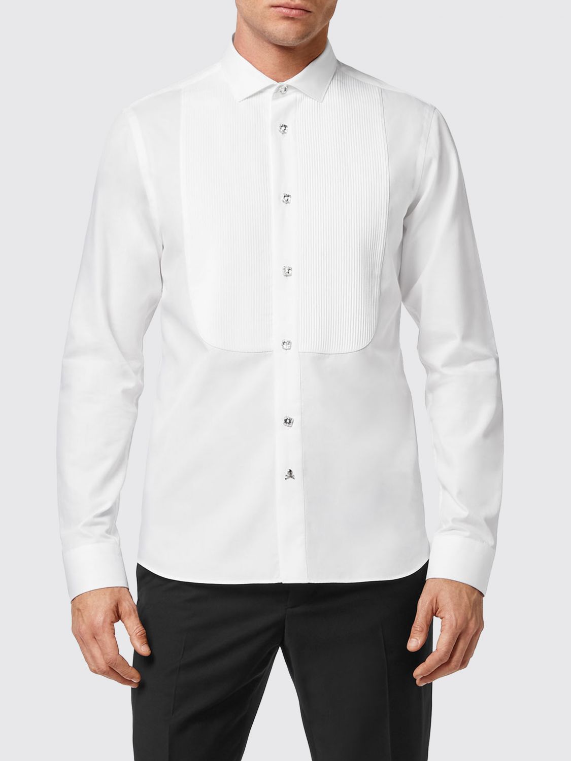 PHILIPP PLEIN Camicia classica in popeline