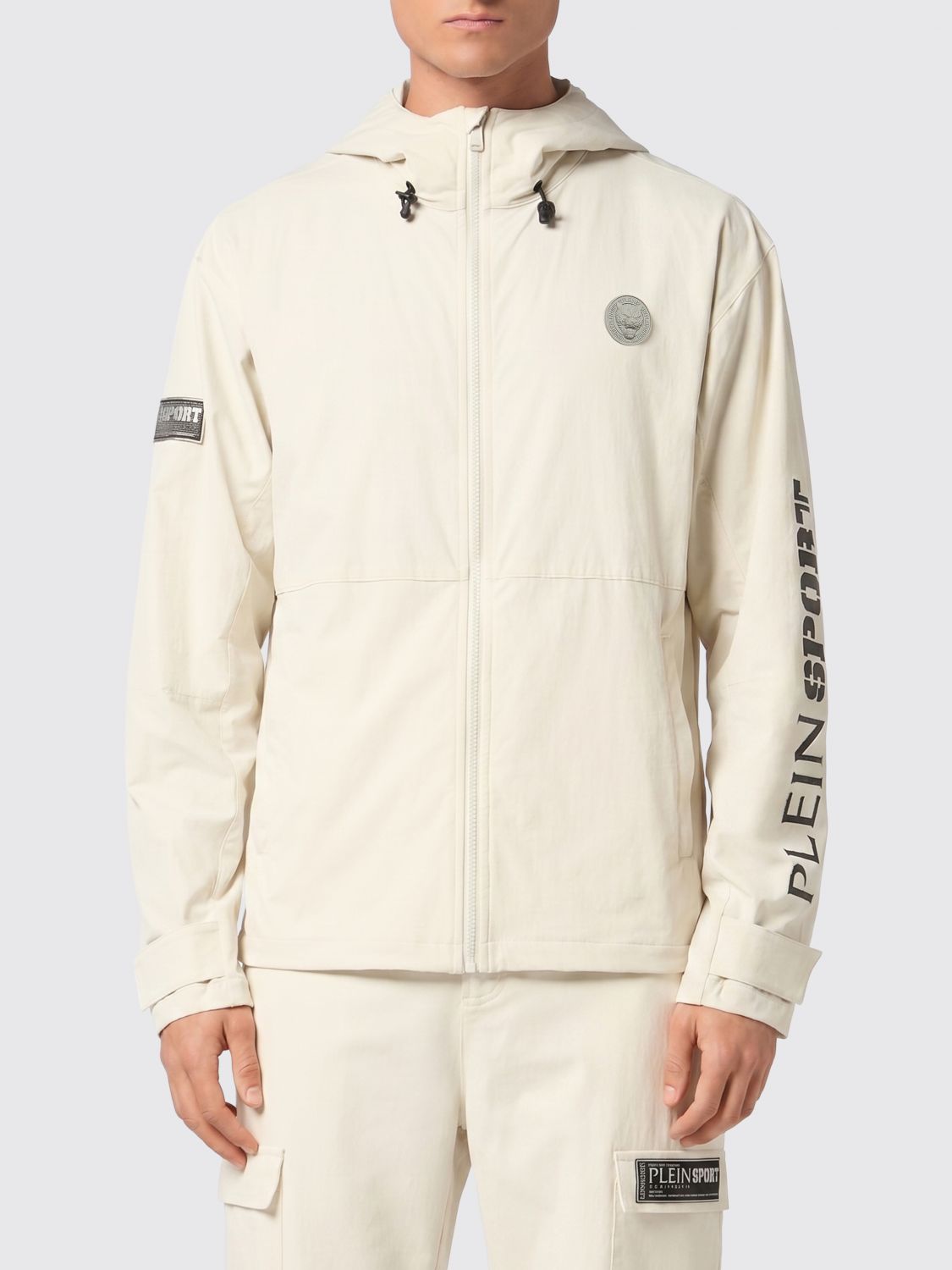Plein Sport Kapuzen-Windbreaker