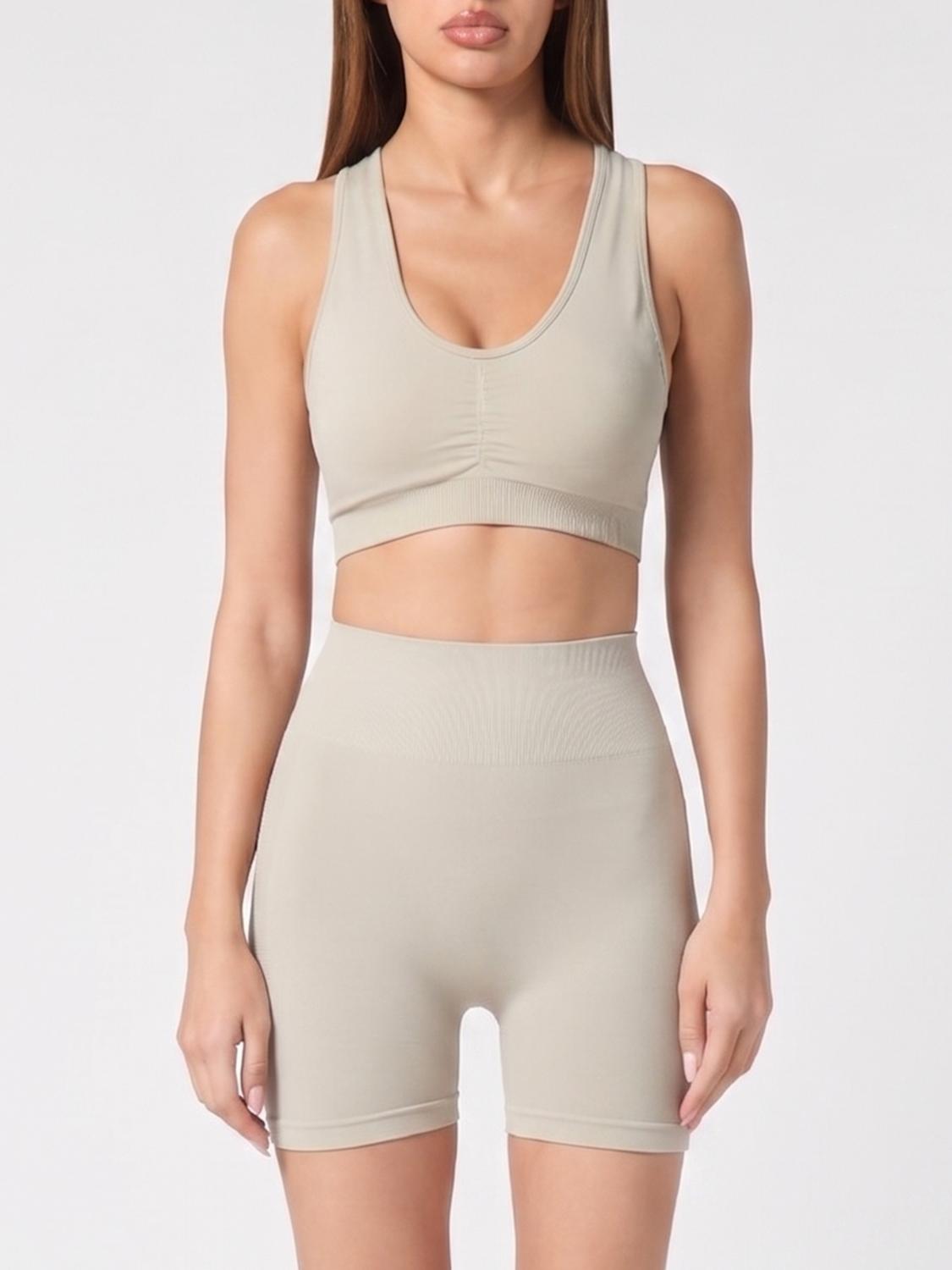 Plein Sport Kurzes Top aus technischem Stretch-Gewebe