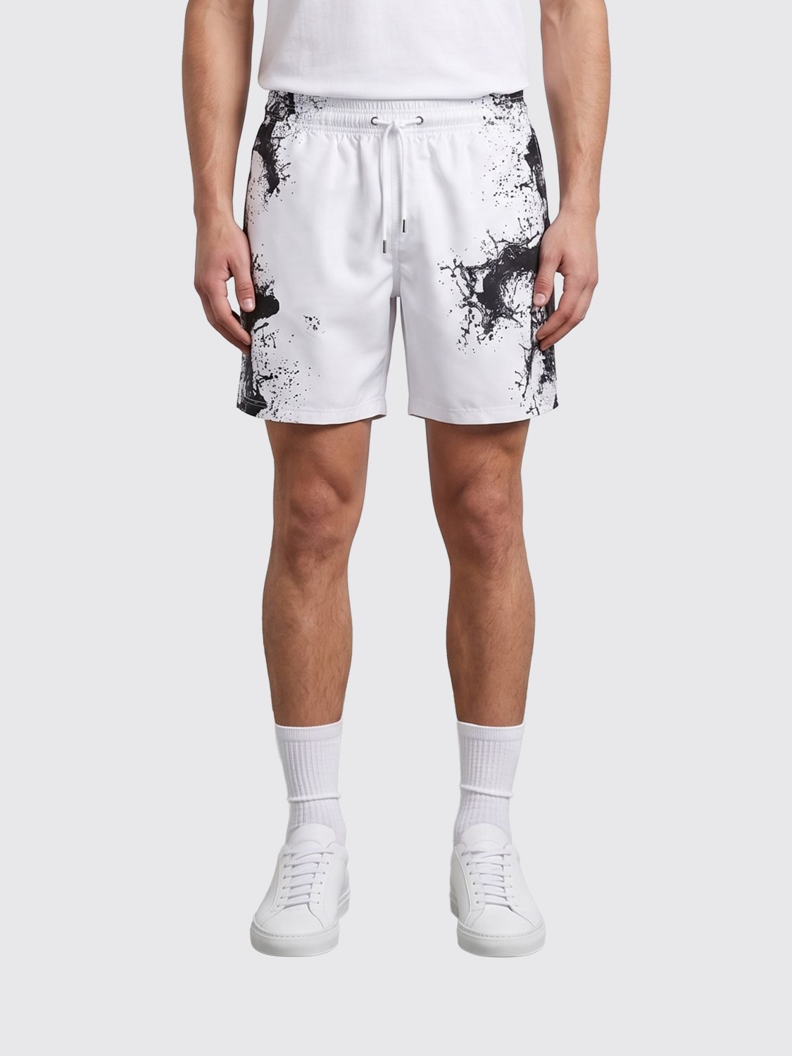 Plein Sport Printed Technical Fabric Jogging Shorts