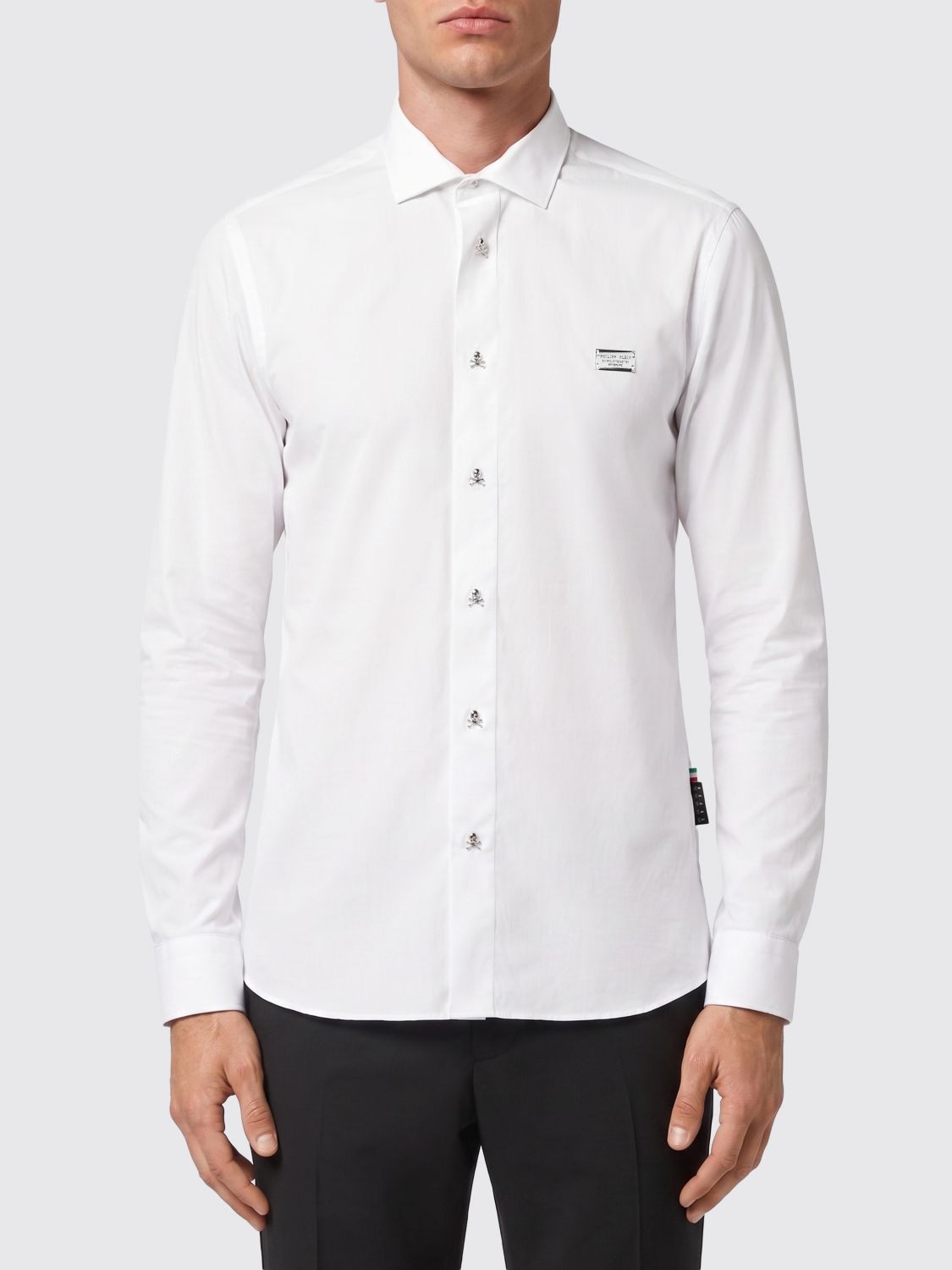 PHILIPP PLEIN Classic Cotton Poplin Shirt