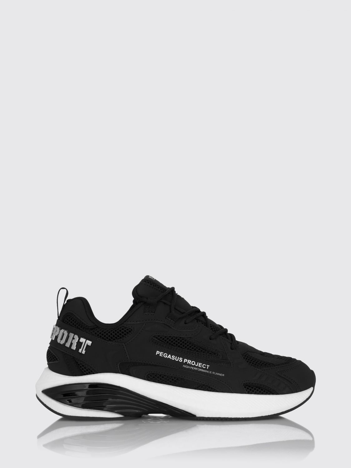 Plein Sport Pegasus Project Mesh And Rubber Sneakers Plein Sport Pegasus Project Mesh And Rubber Sneakers