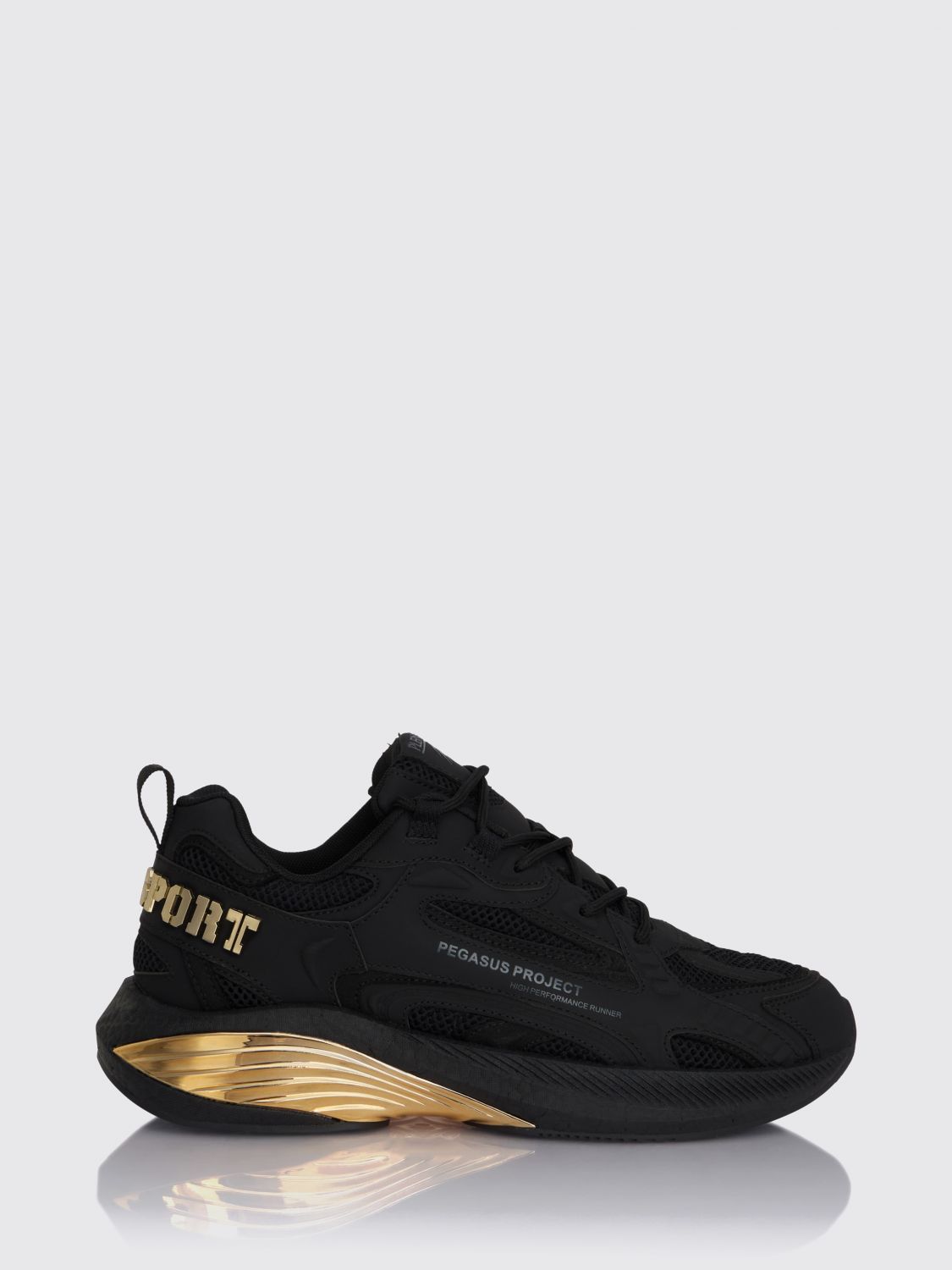 Plein Sport Pegasus Project Mesh And Rubber Sneakers Plein Sport Pegasus Project Mesh And Rubber Sneakers