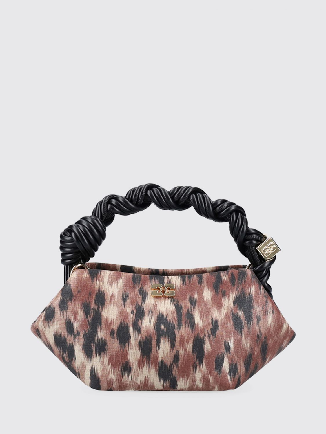 GANNI Mini Bow Animal Print Polyester Bag　GANNI ミニリボン アニマルプリント ポリエステルバッグ GANNI