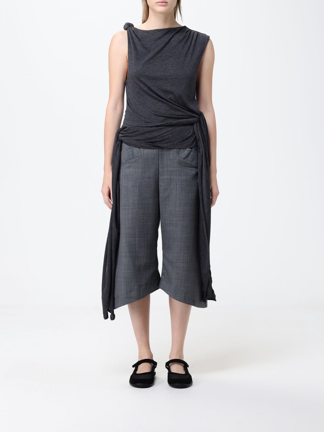 GANNI Draped Organic Cotton Top　GANNI ドレープオーガニックコットントップス GANNI