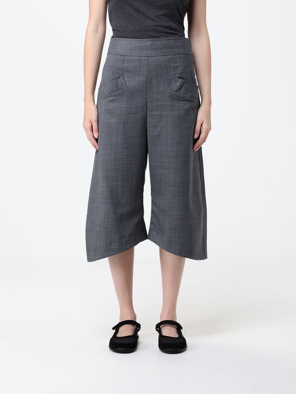GANNI Wool Blend Cropped Trousers　GANNI ウールブレンド クロップドパンツ GANNI