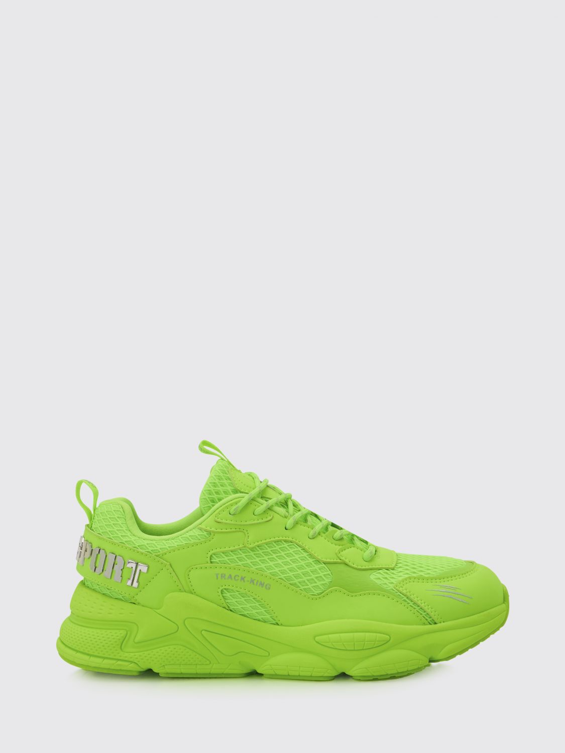 Plein Sport Track-King Sneakers aus Leder und Mesh