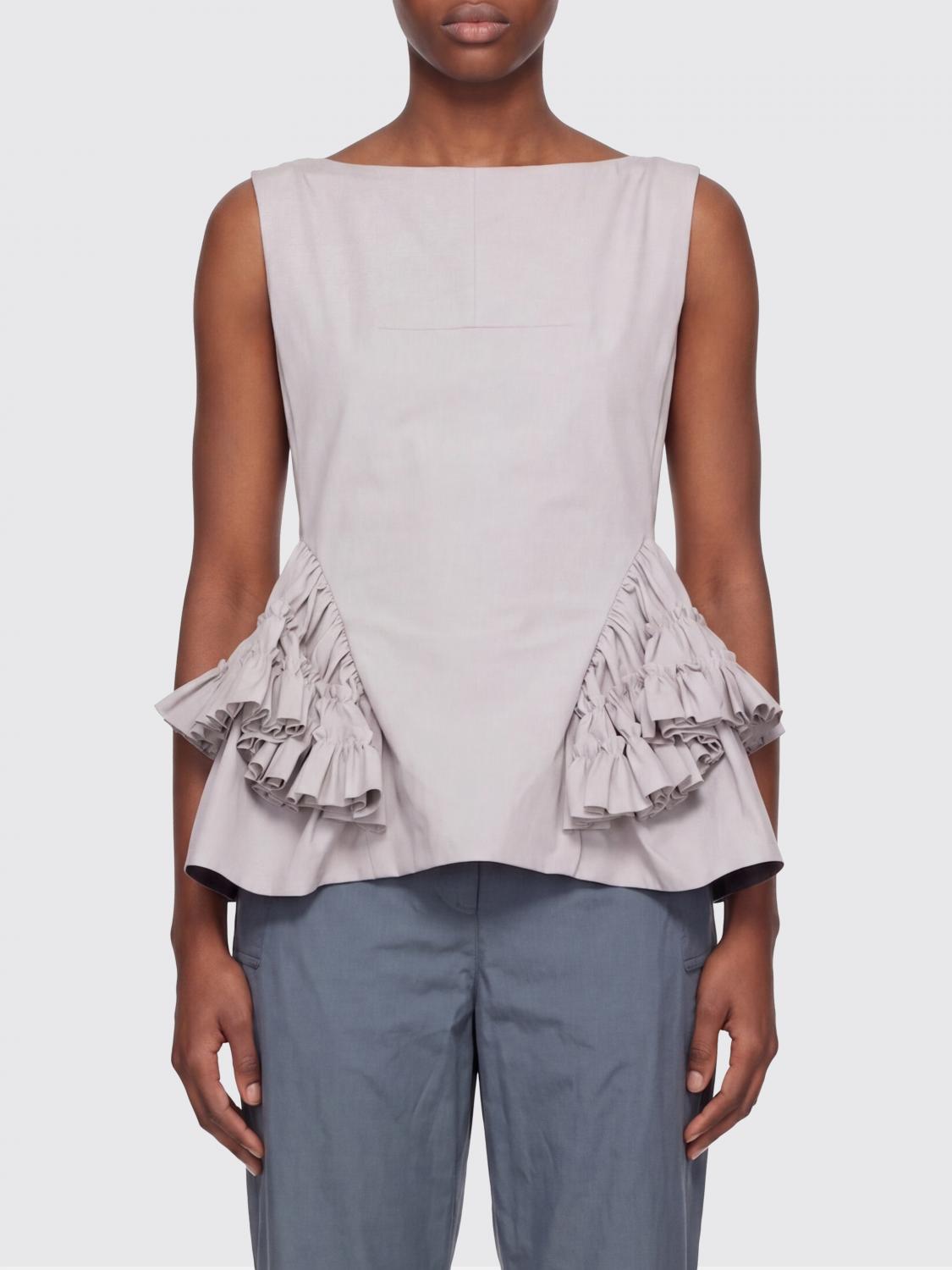 DRIES VAN NOTEN Top with Ruffles　DRIES VAN NOTEN フリル付きトップス DRIES