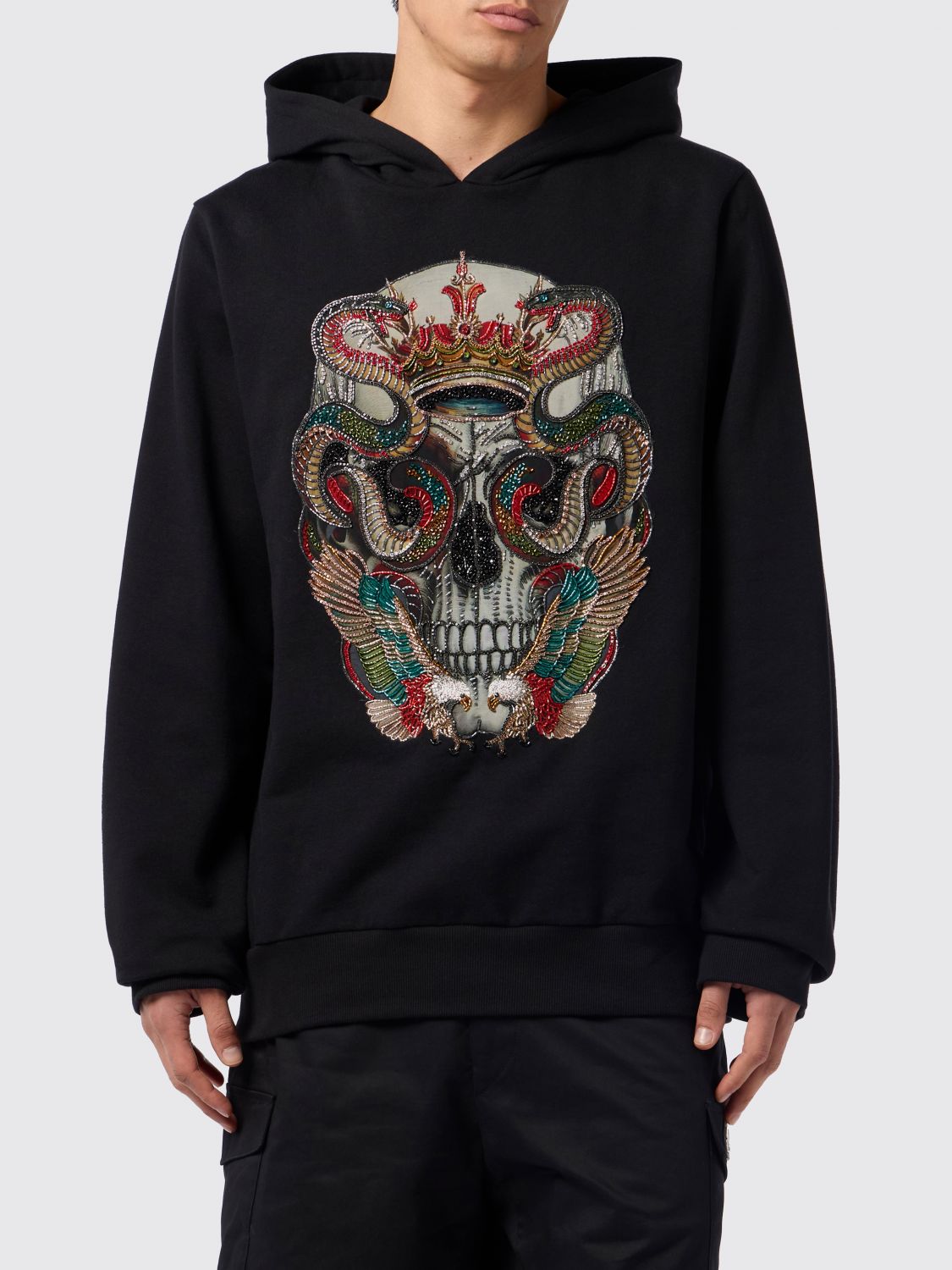 PHILIPP PLEIN Felpa Uomo colore Nero