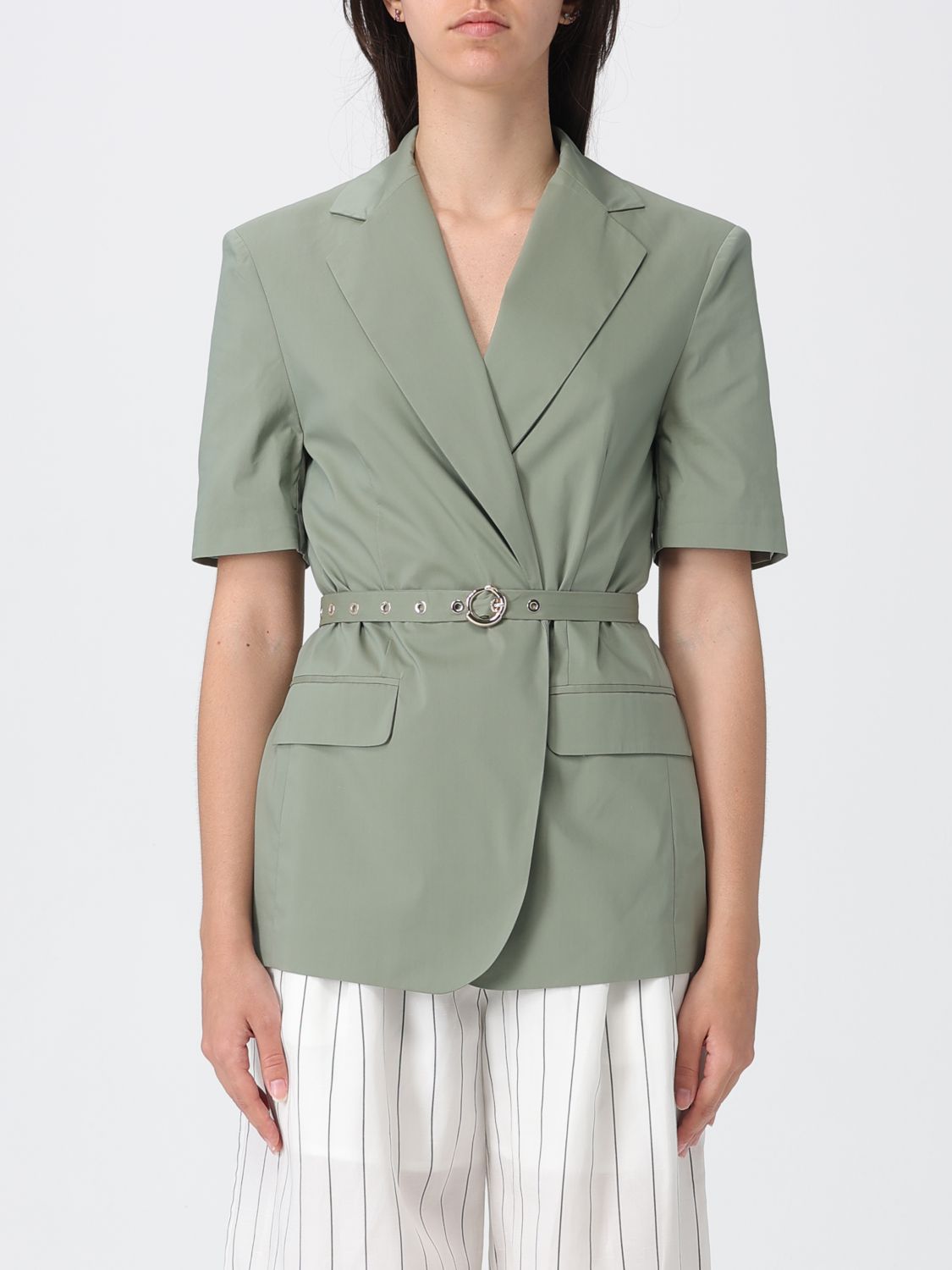 LIU JO Jacke aus Baumwollmischung mit Gürtel