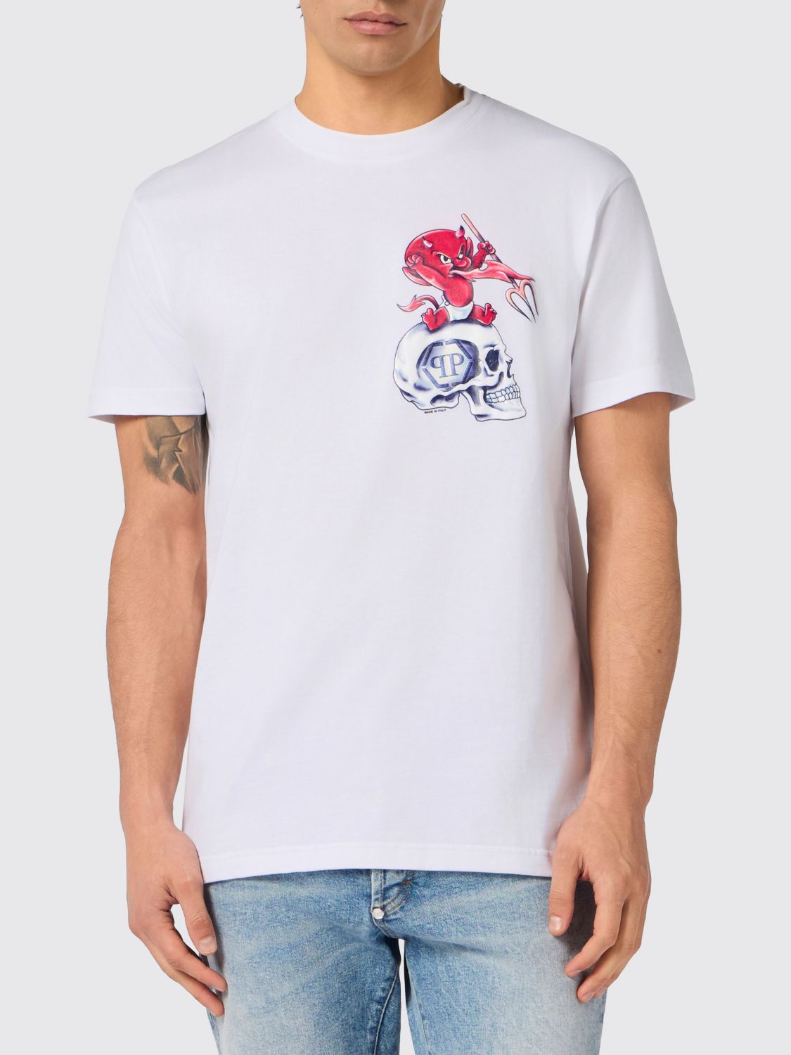 PHILIPP PLEIN T-Shirt Uomo colore Bianco