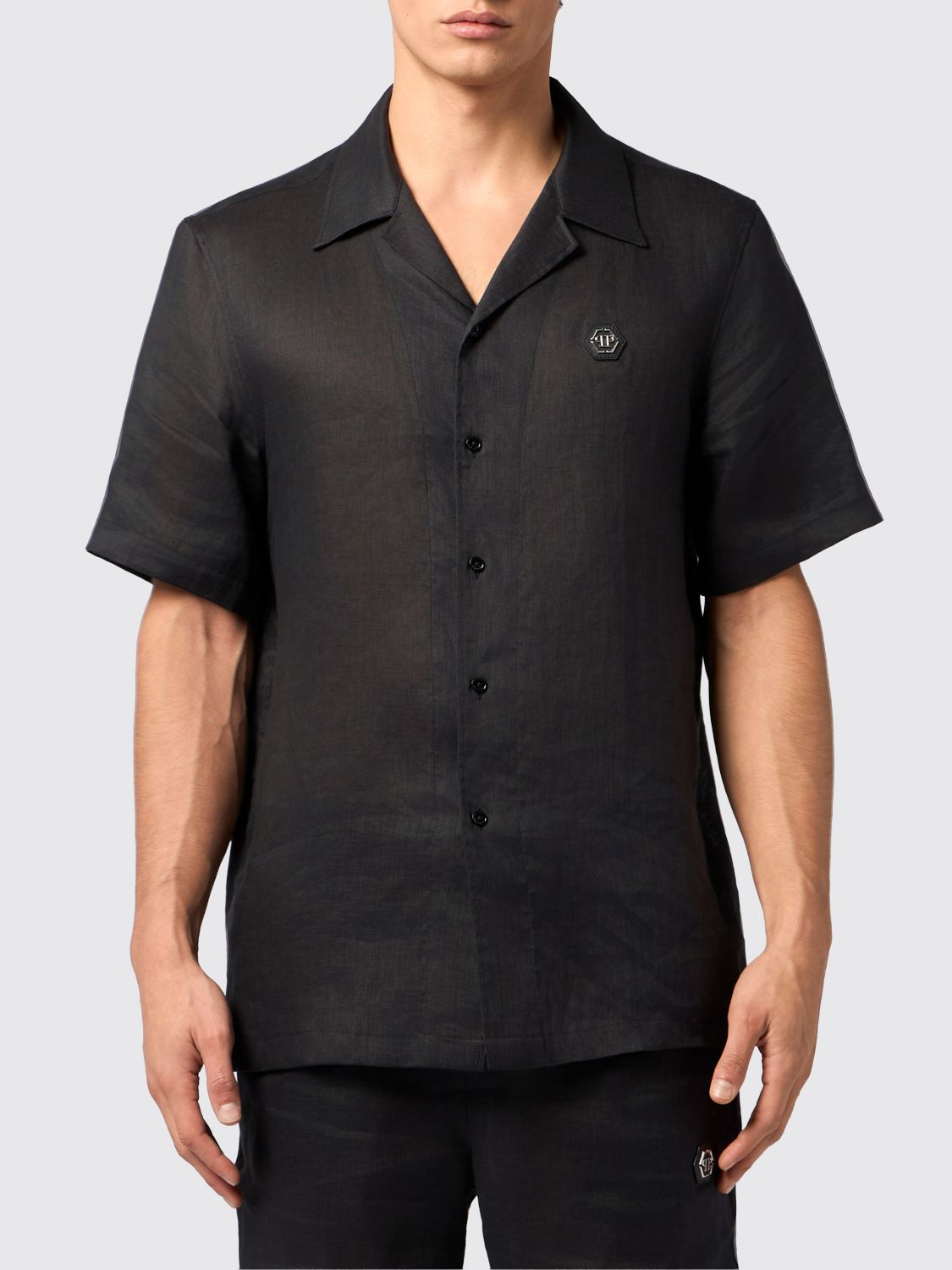PHILIPP PLEIN Camicia in lino