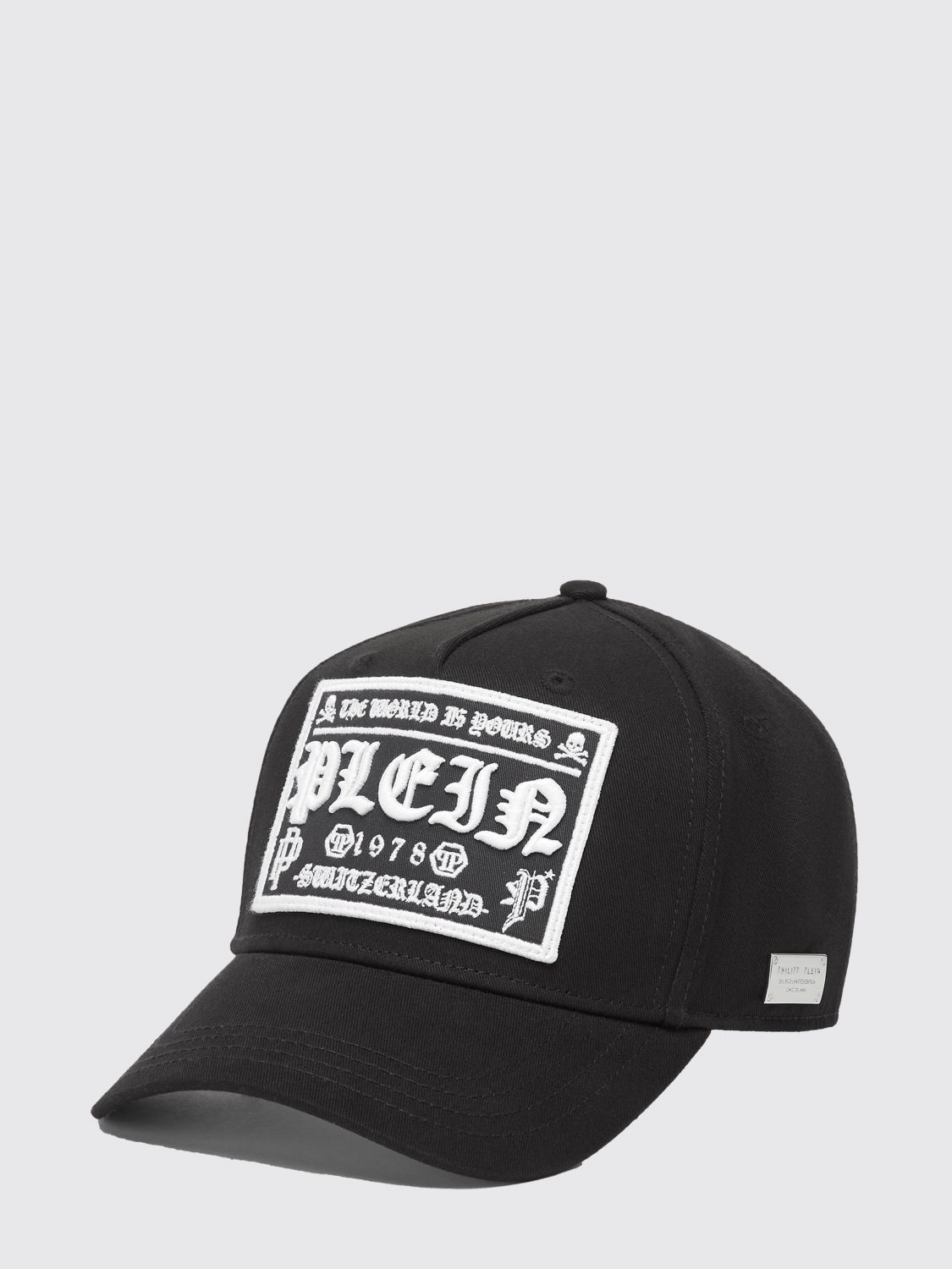 PHILIPP PLEIN Cappello in cotone con logo ricamato