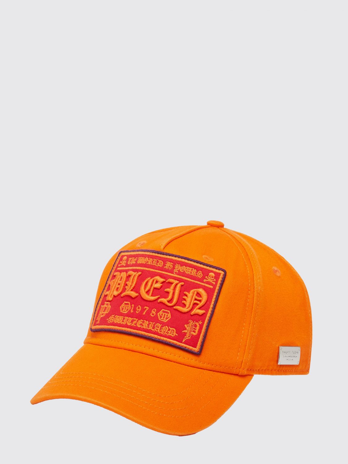PHILIPP PLEIN Cappello in cotone con logo ricamato