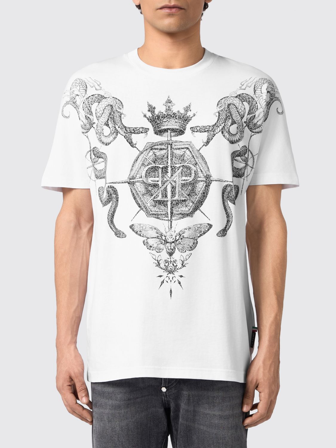 PHILIPP PLEIN T-shirt con stampa grafica PP