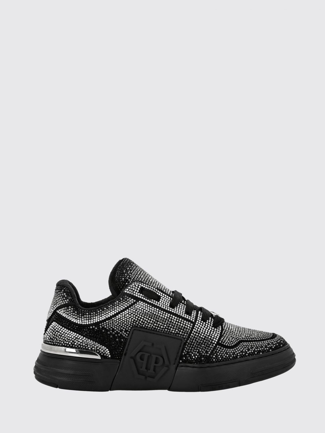 PHILIPP PLEIN Sneakers in pelle con strass