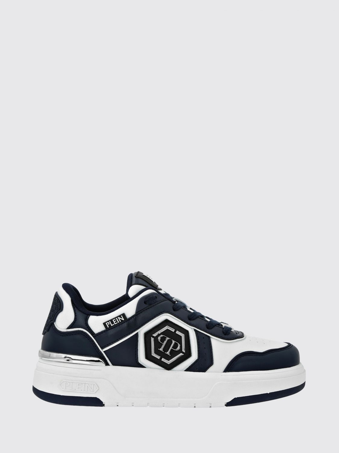 Philipp Plein Leather and Mesh Sneakers · 39