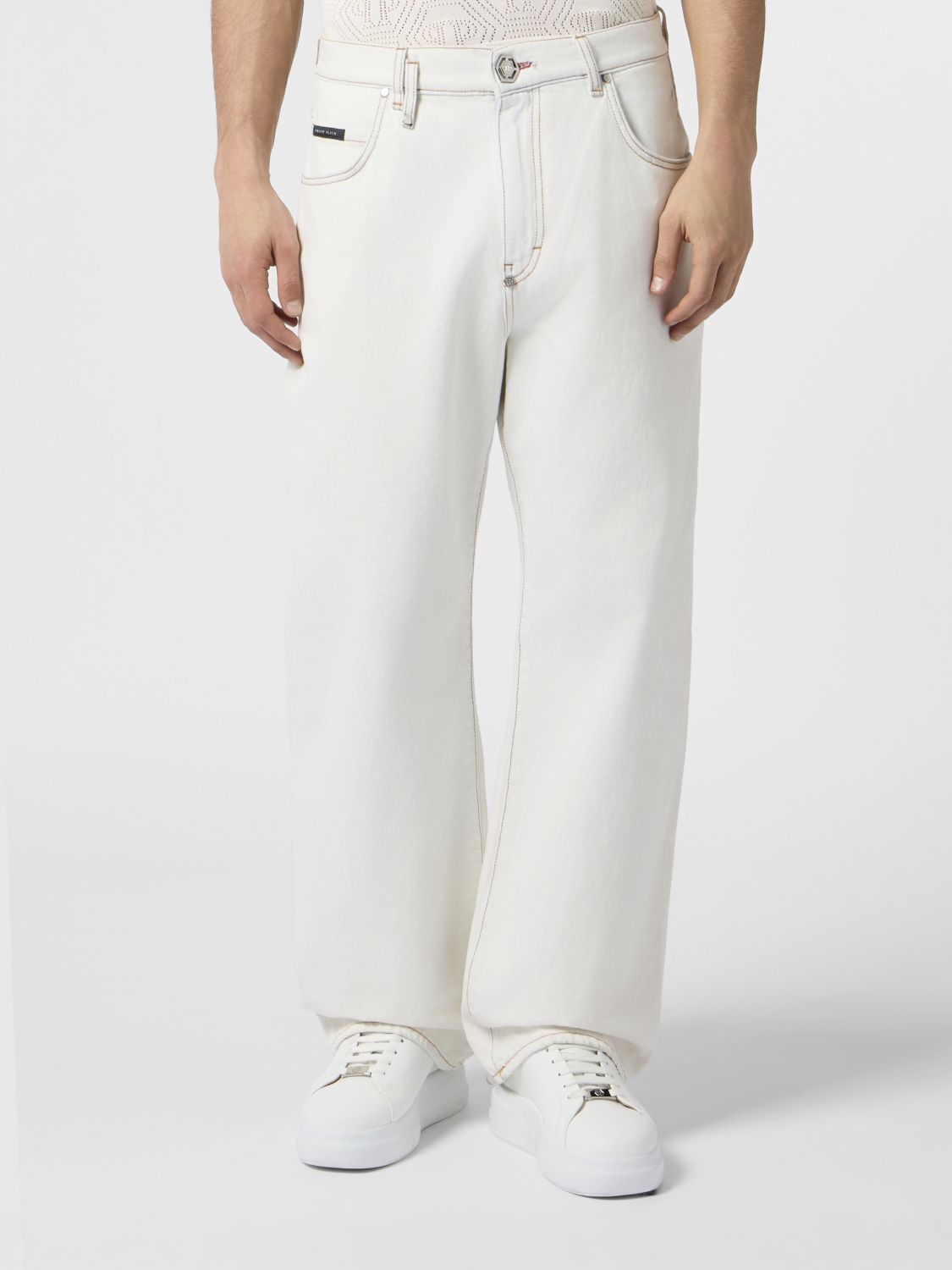PHILIPP PLEIN Jeans Men color White
