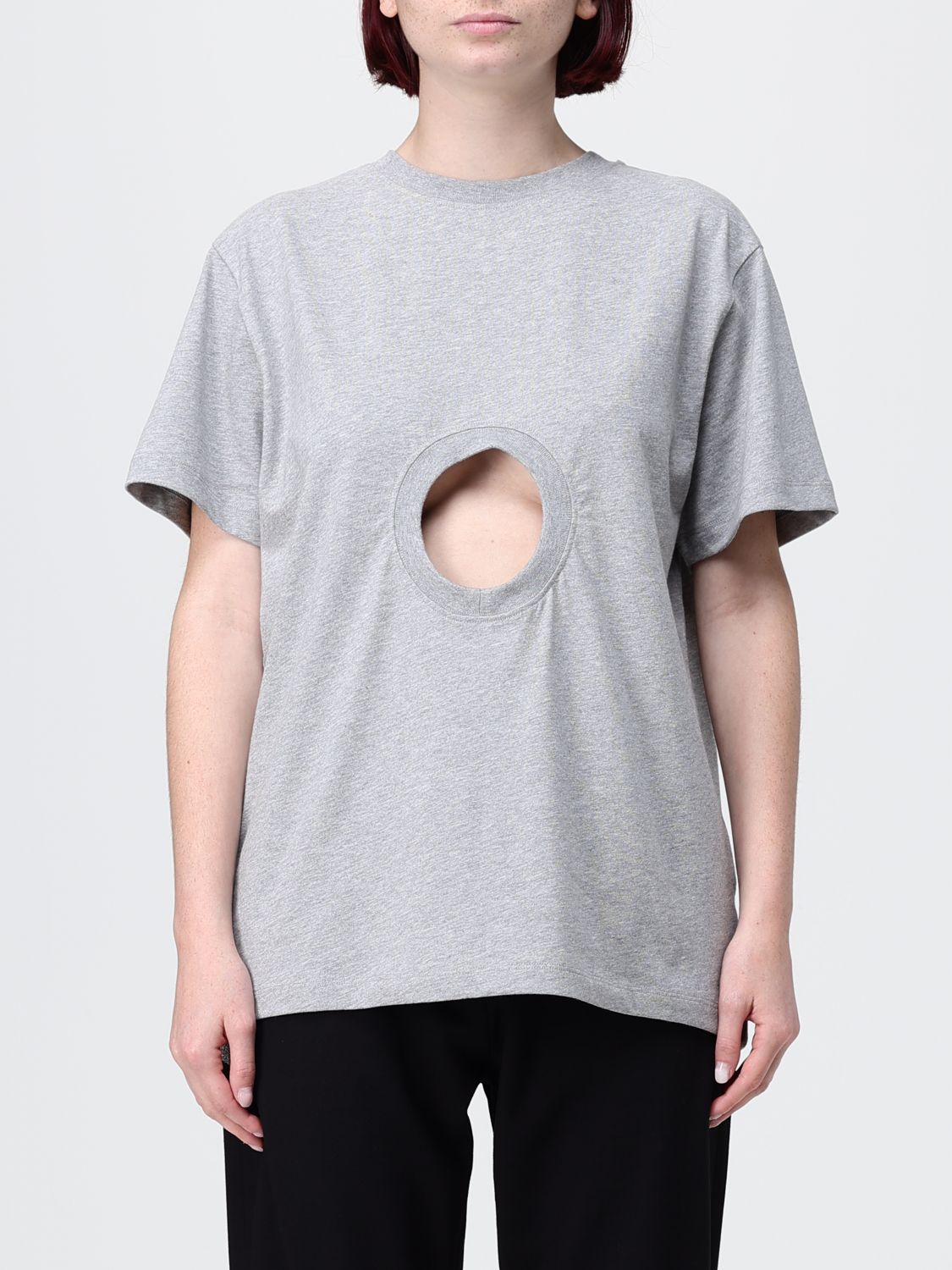 Coperni T-shirt Woman Color Pearl In Gray