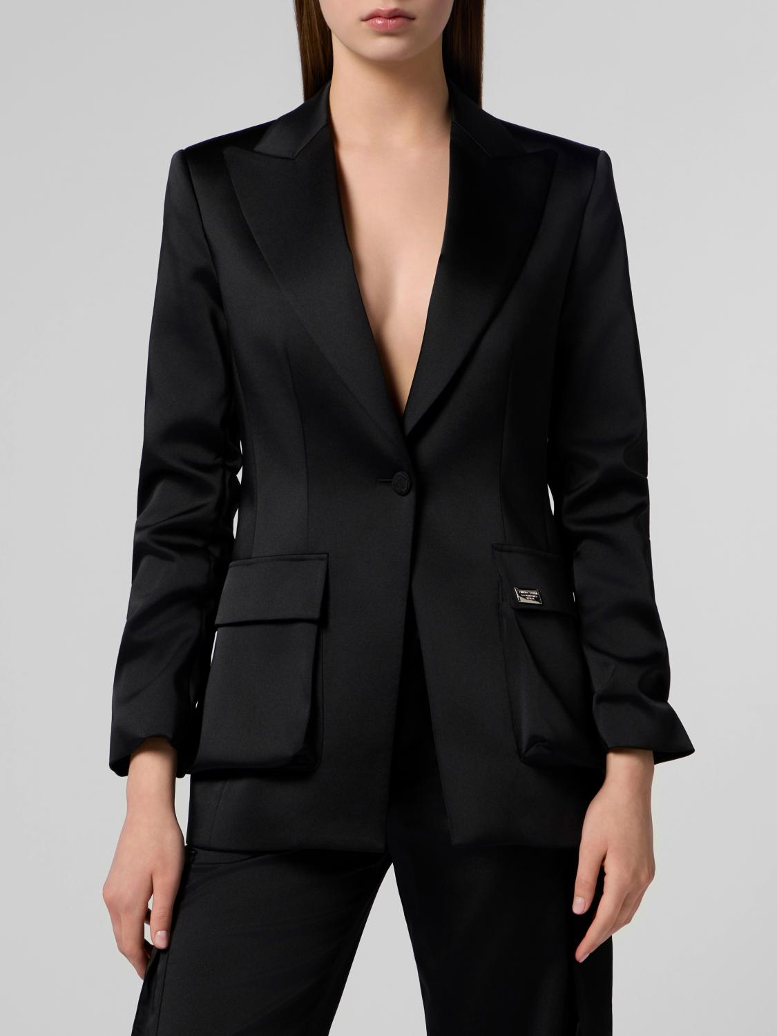 PHILIPP PLEIN Blazer in raso