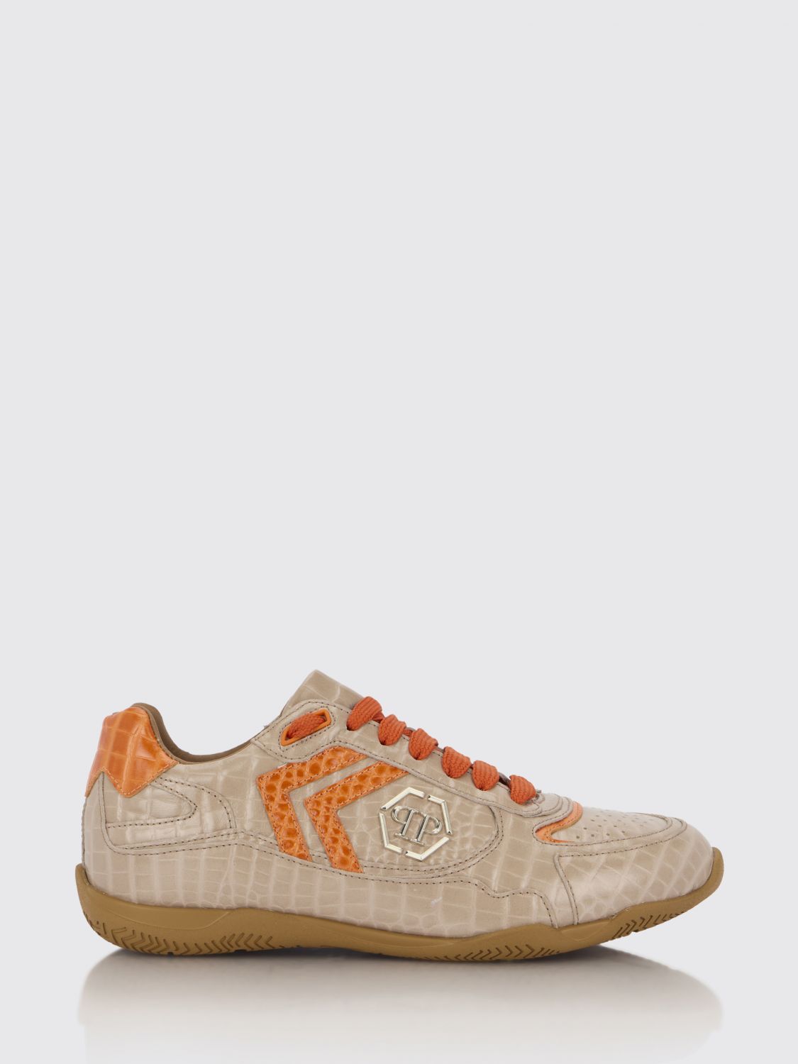 PHILIPP PLEIN Sneakers Pit-$top in pelle stampa cocco