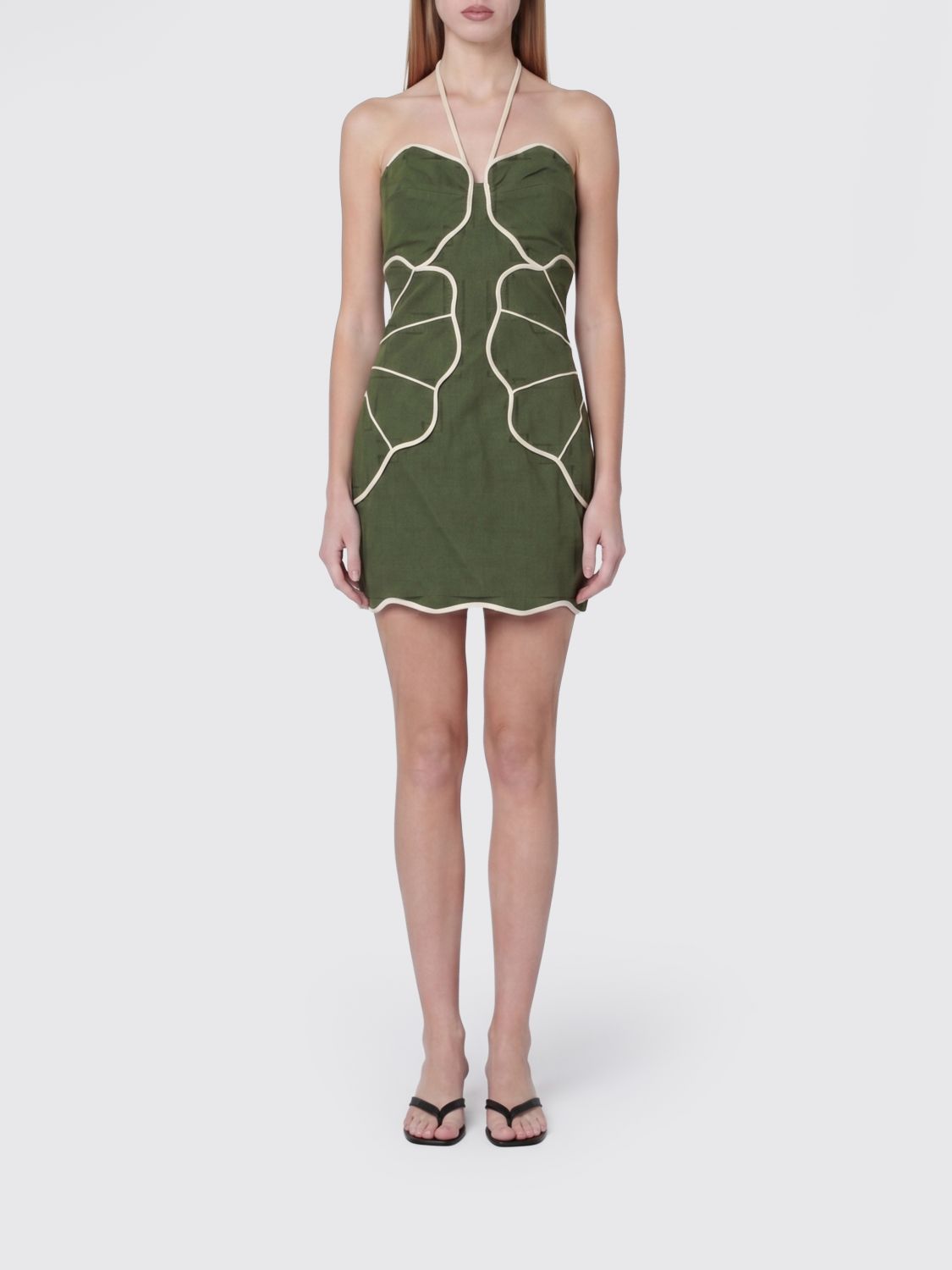 FARM RIO Dress Woman color Green