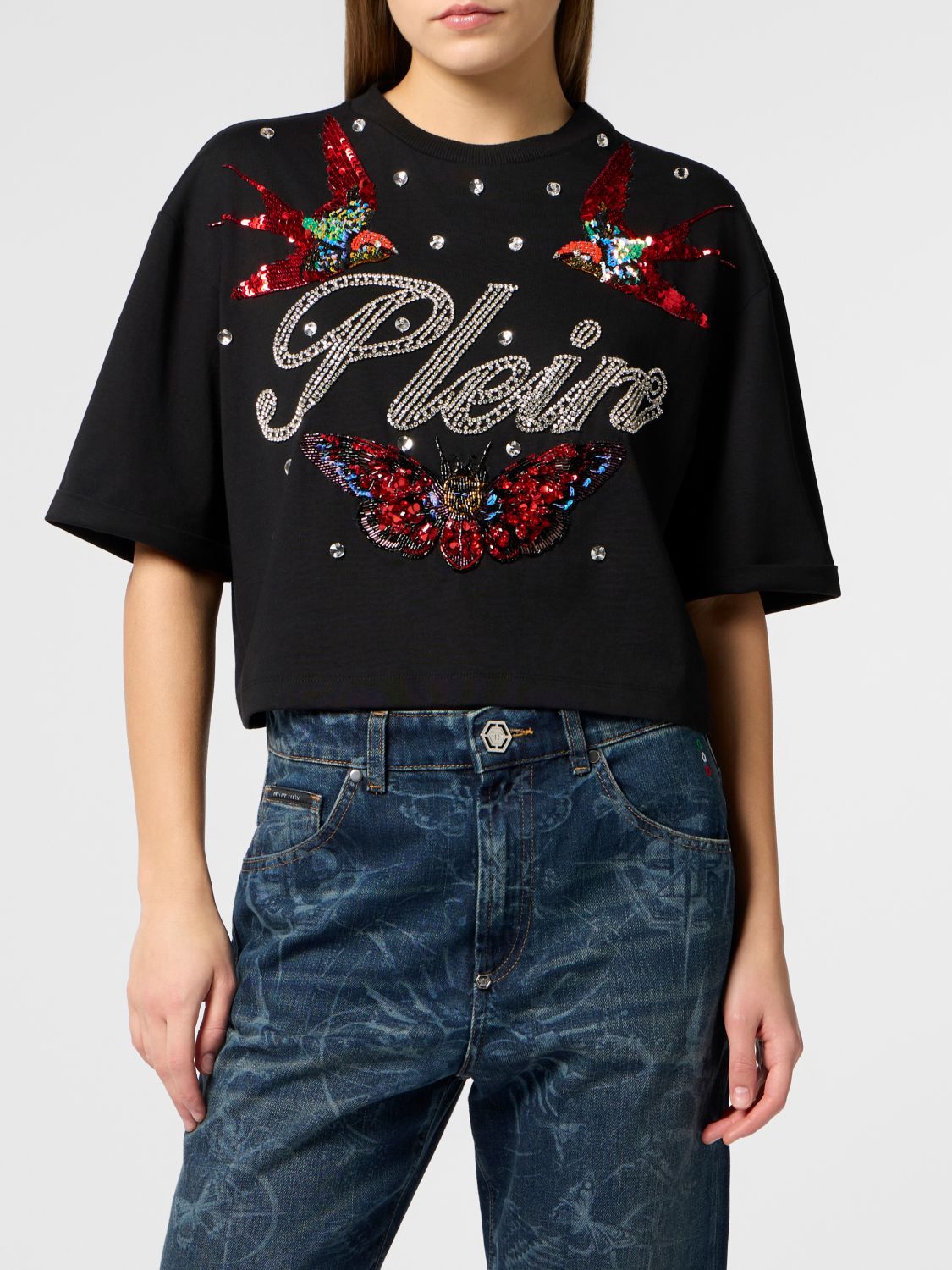 PHILIPP PLEIN T-Shirts Donna colore Nero