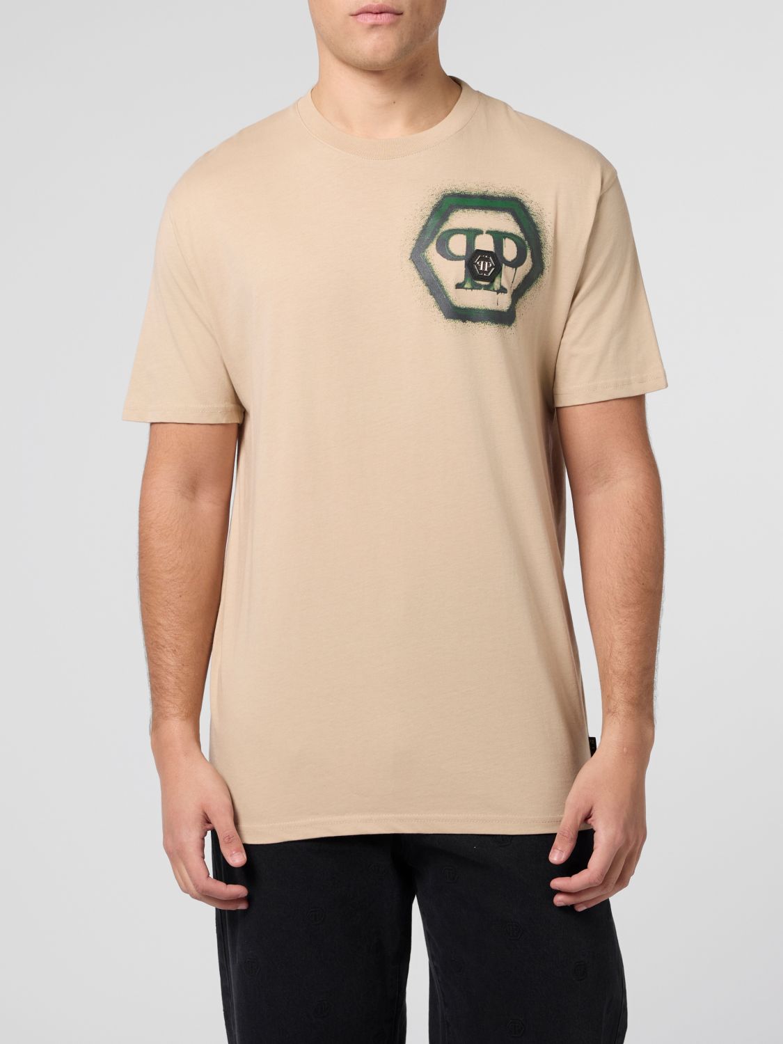 PHILIPP PLEIN T-Shirt Uomo colore Beige