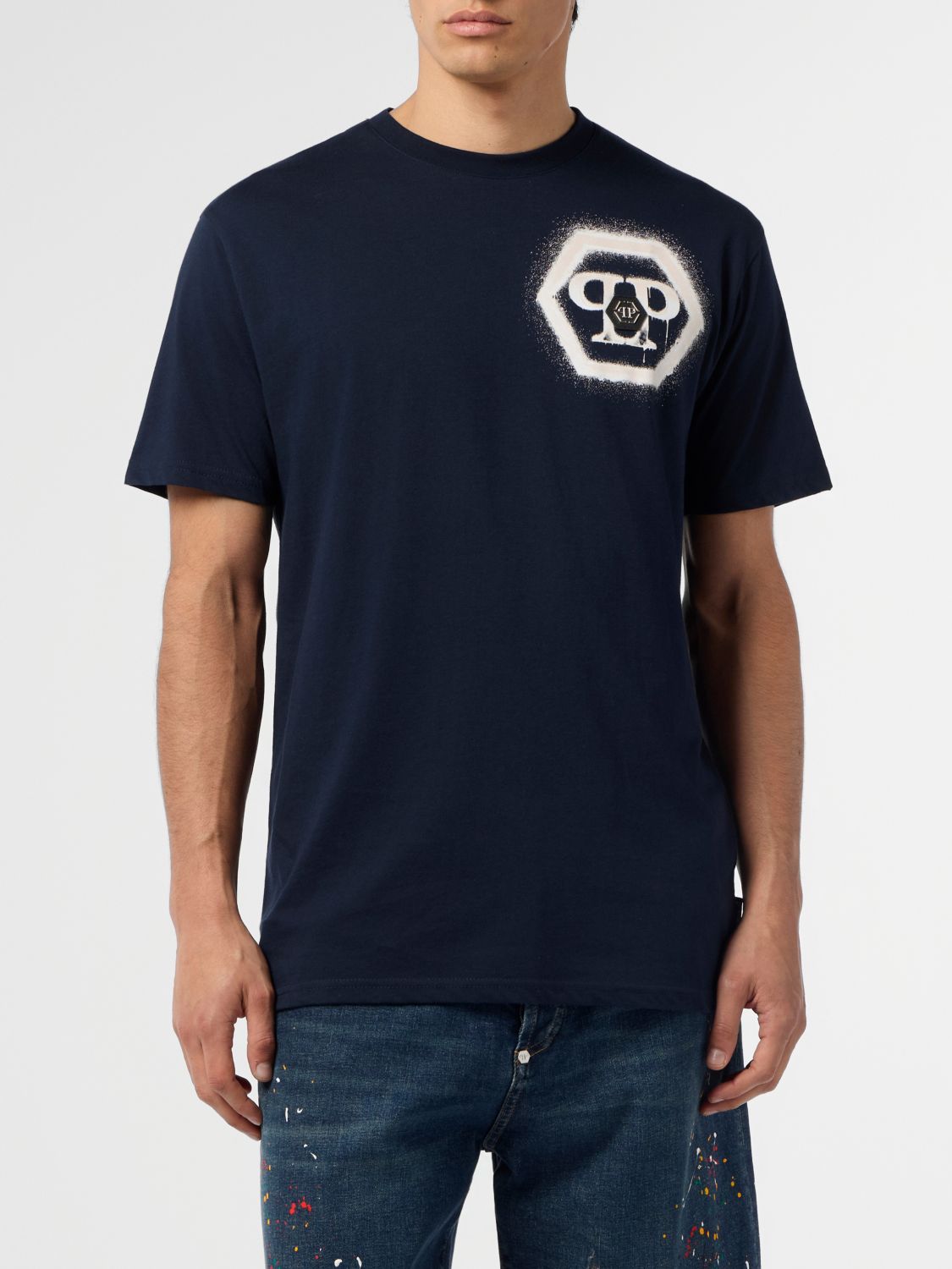 PHILIPP PLEIN T-Shirt Uomo colore Blue Navy