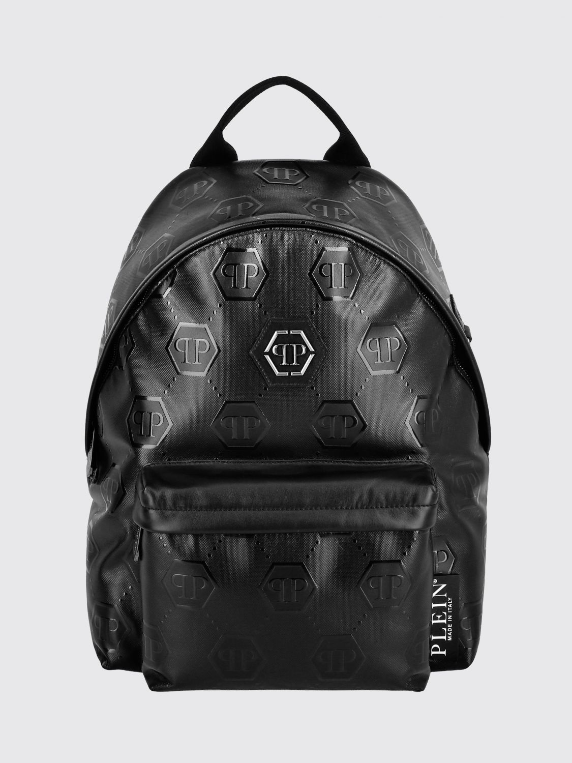 PHILIPP PLEIN Zaino in misto poliammide con Hexagon all over