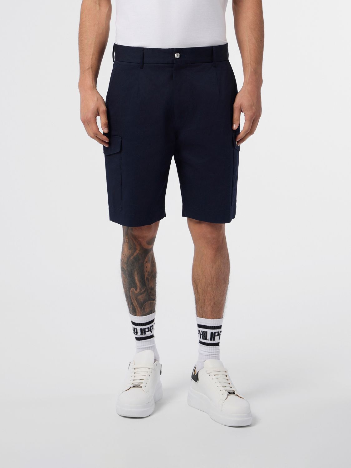 PHILIPP PLEIN Shorts Men color Navy