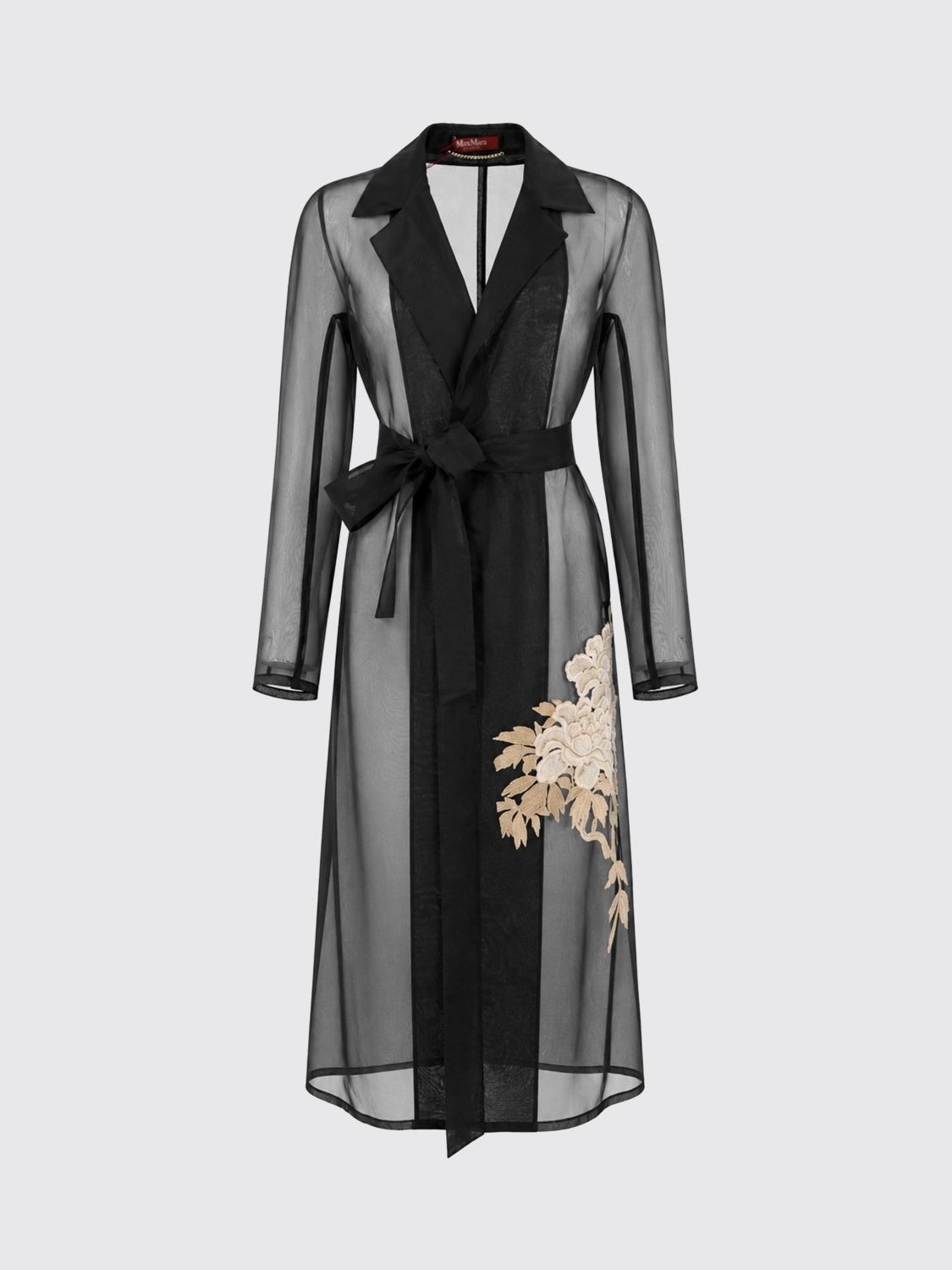 Max Mara Studio Coat Woman In Black