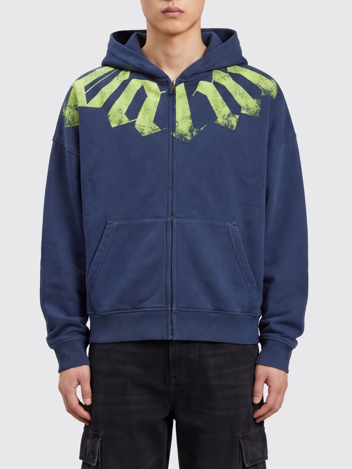PALM ANGELS Sweatshirt Men color Blue