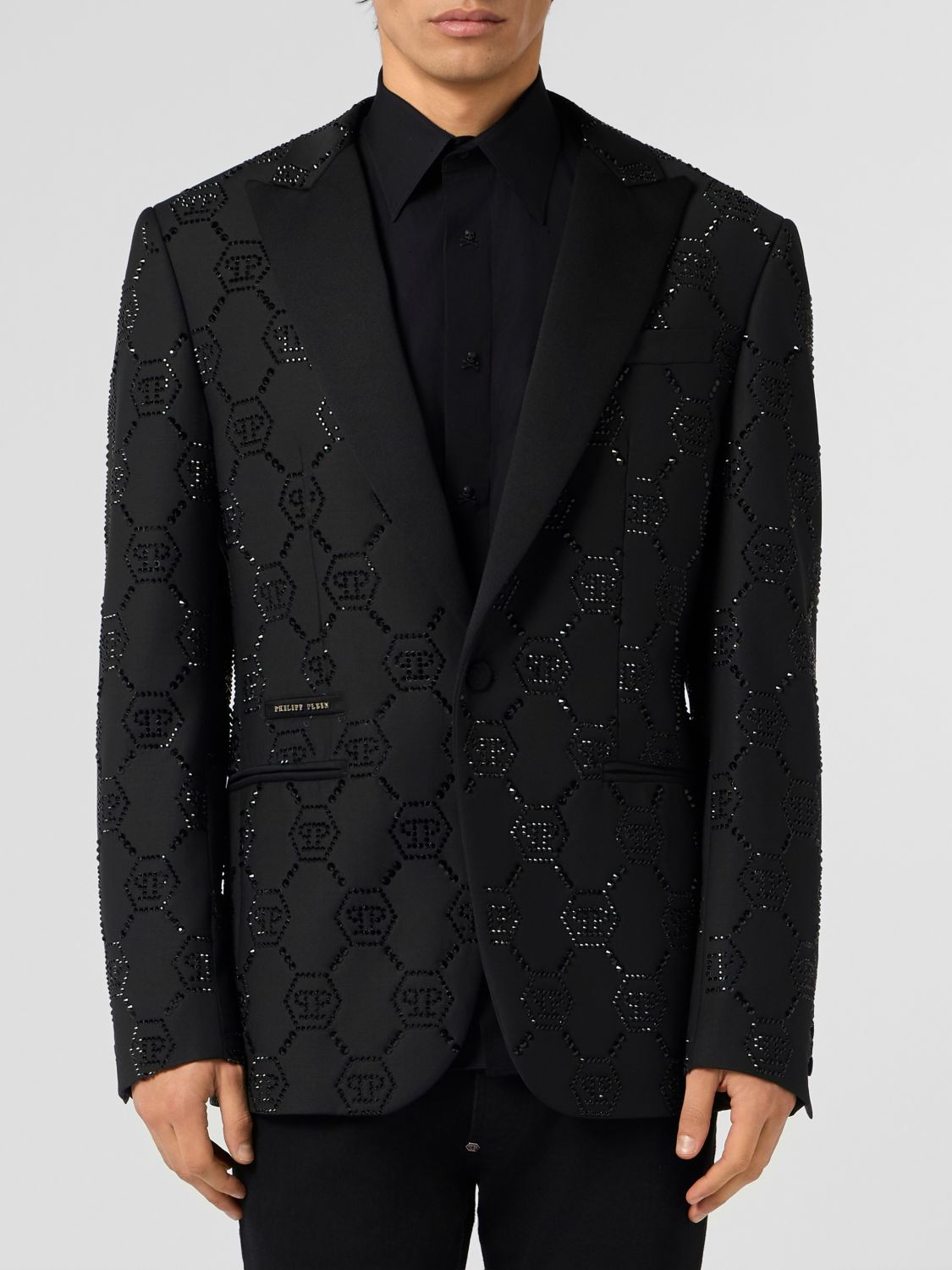 PHILIPP PLEIN Blazer a monopetto PP di strass
