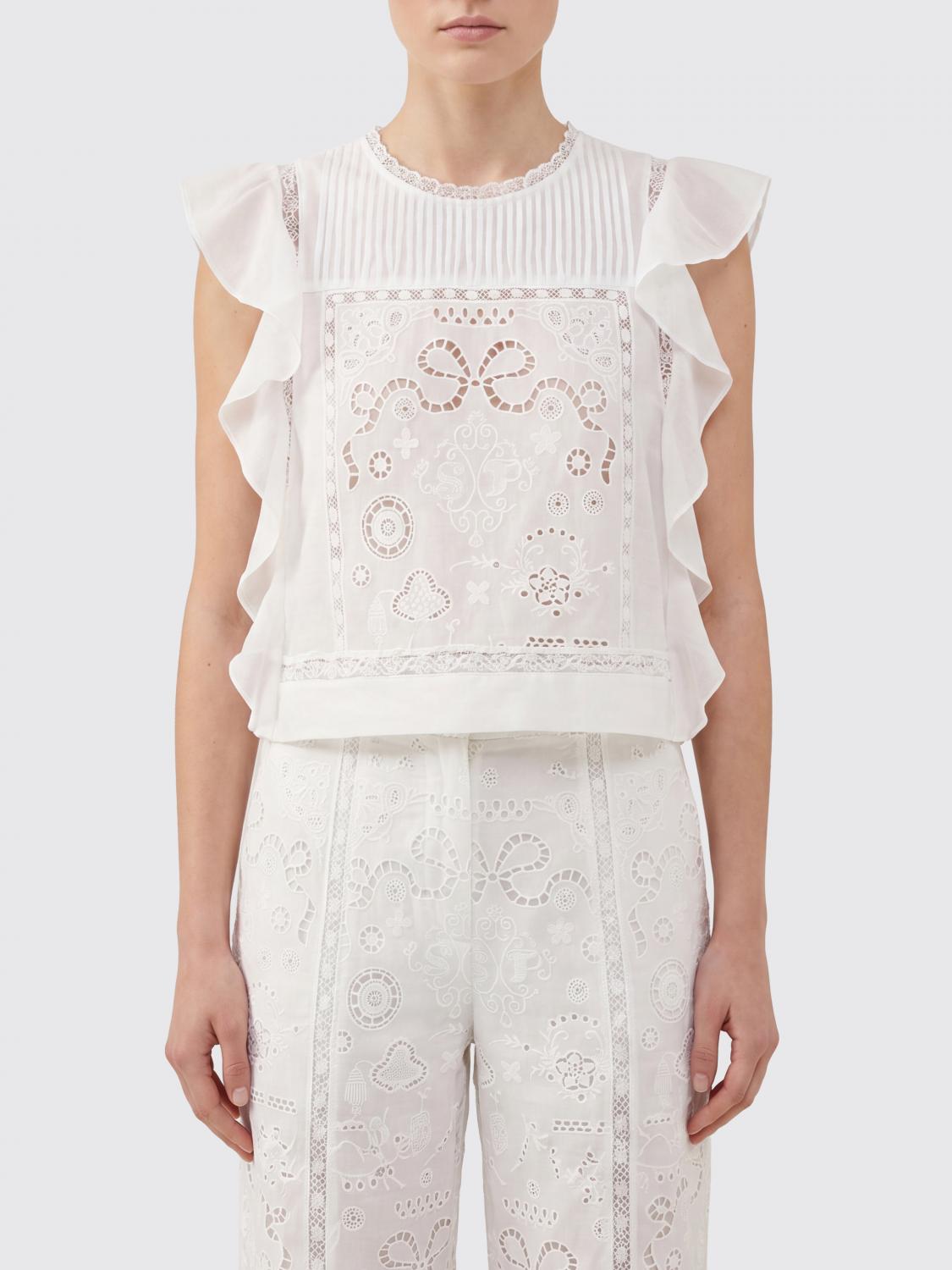 SELF-PORTRAIT Top Woman color White